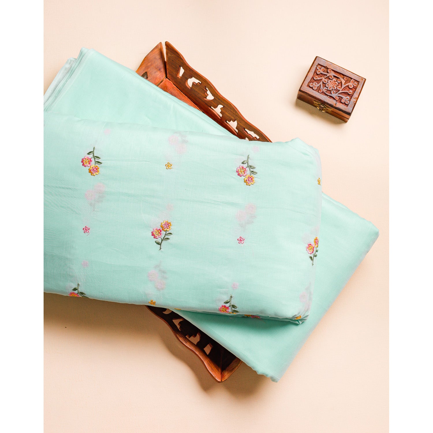 CHANDERI EMBROIDERED & PLAIN FABRICS