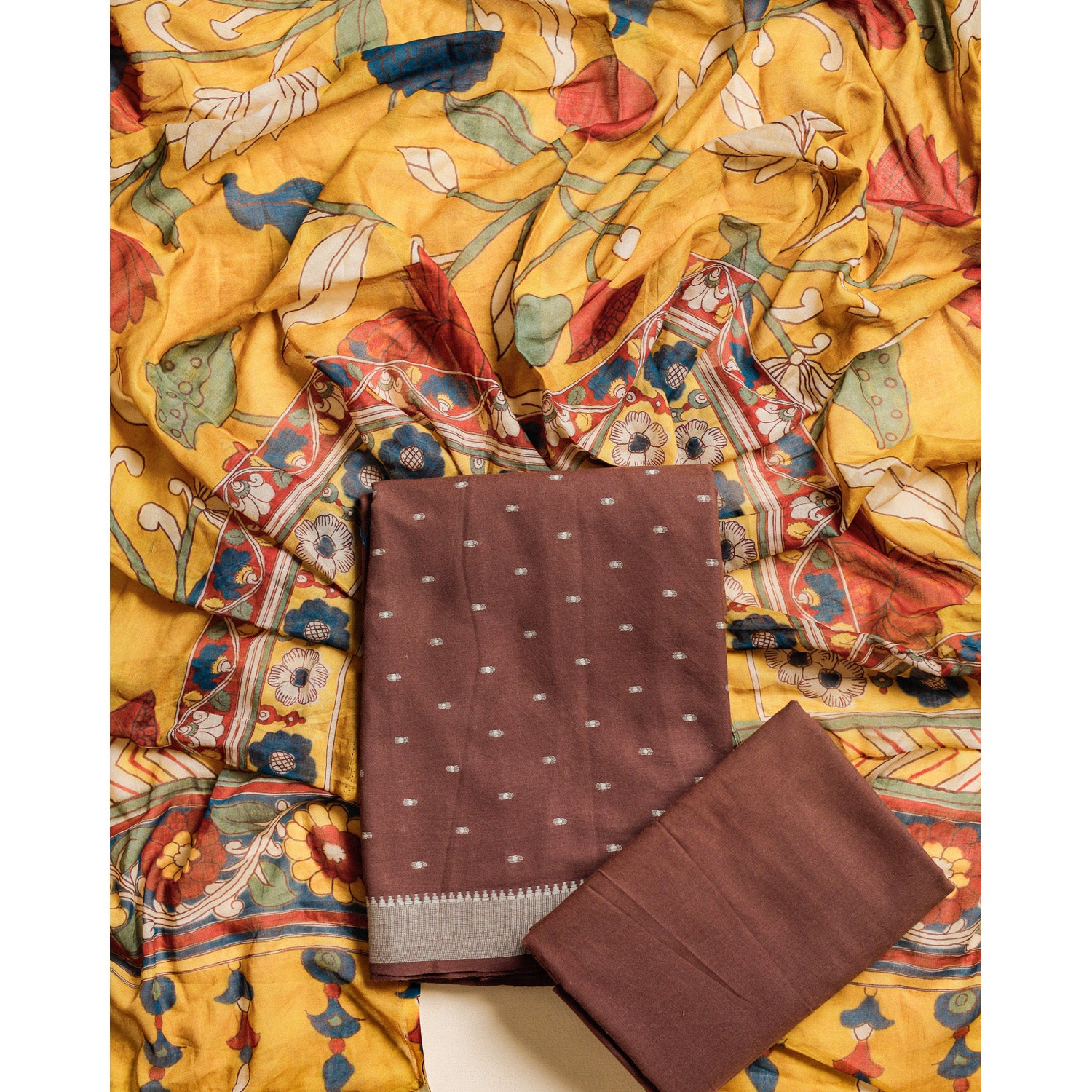 PURE COTTON HANDLOOM SUIT SET