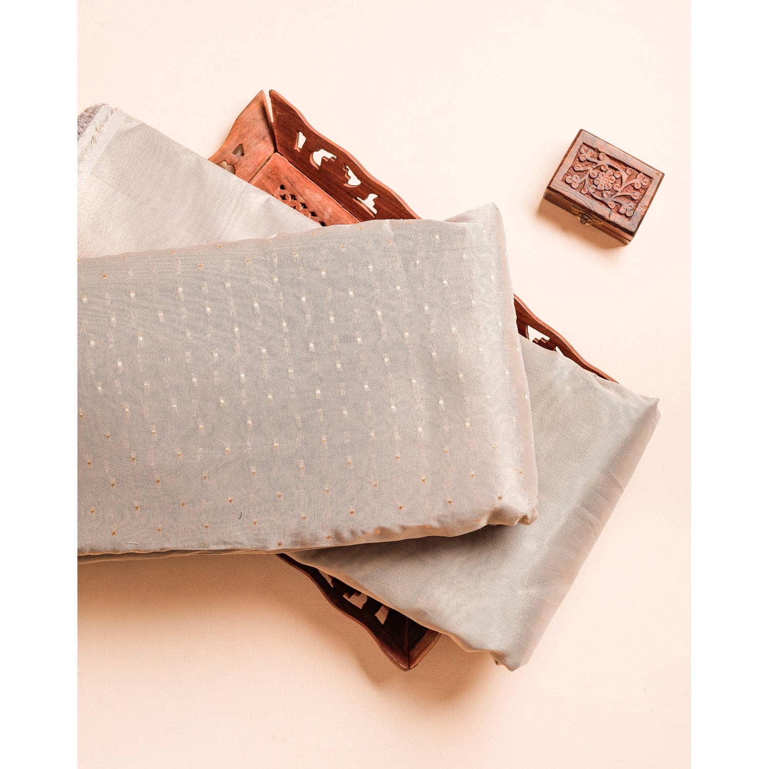SEMI TISSUE BROCADE & PLAIN FABRICS