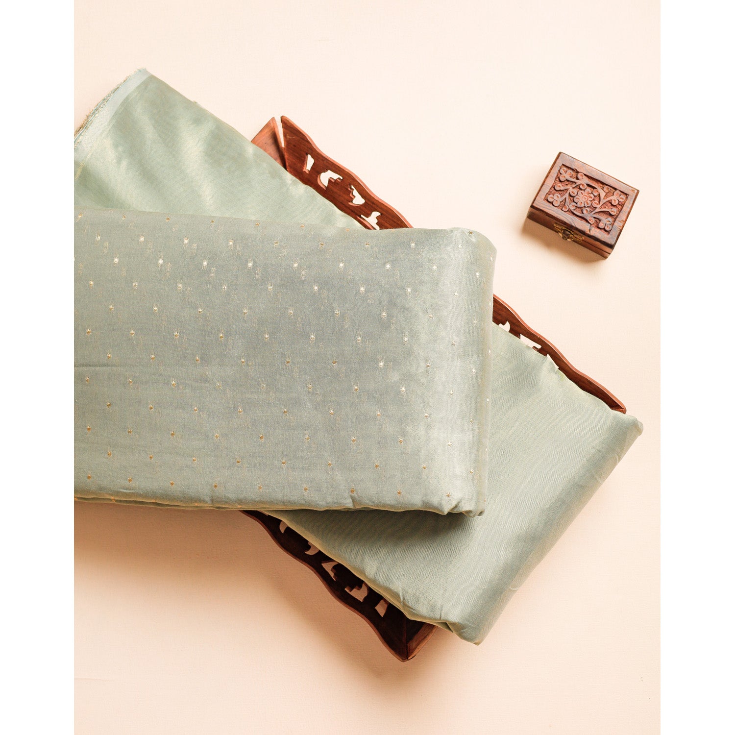 SEMI TISSUE BROCADE & PLAIN FABRICS