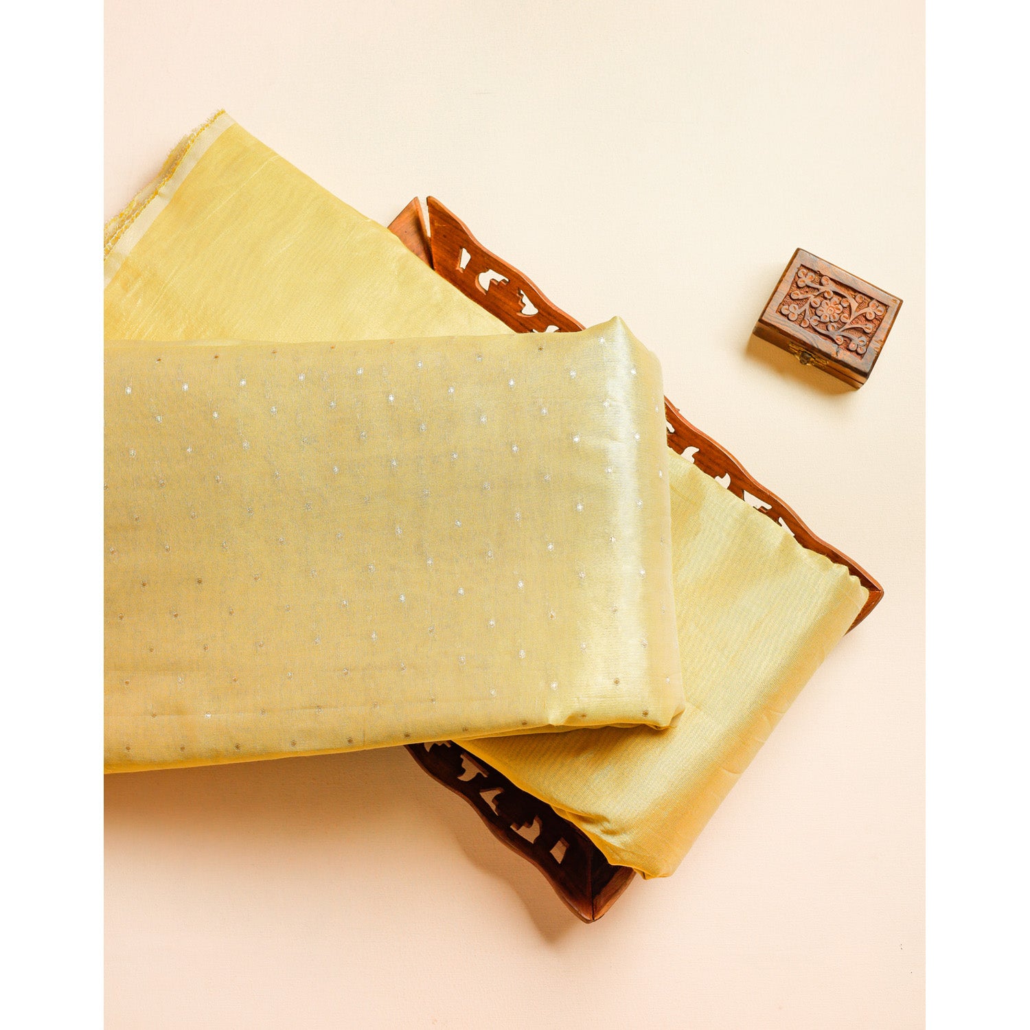 SEMI TISSUE BROCADE & PLAIN FABRICS