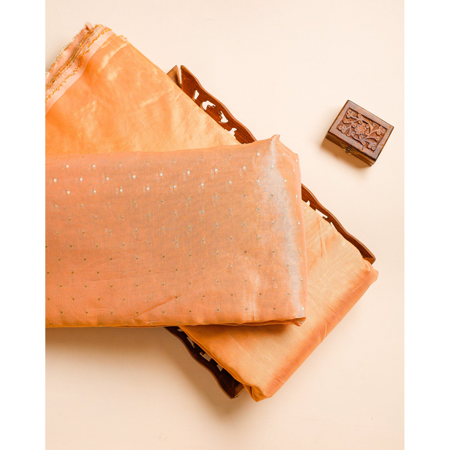 SEMI TISSUE BROCADE & PLAIN FABRICS