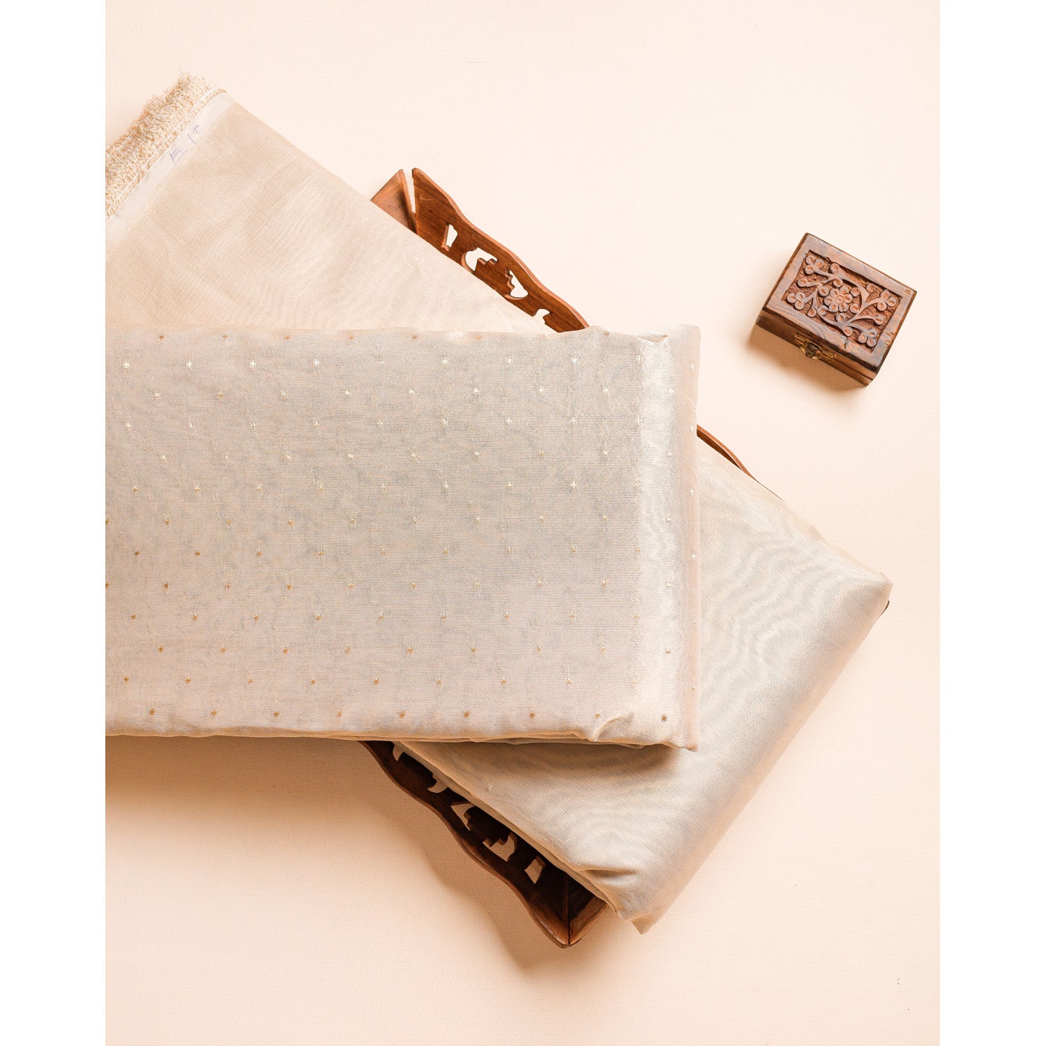 SEMI TISSUE BROCADE & PLAIN FABRICS