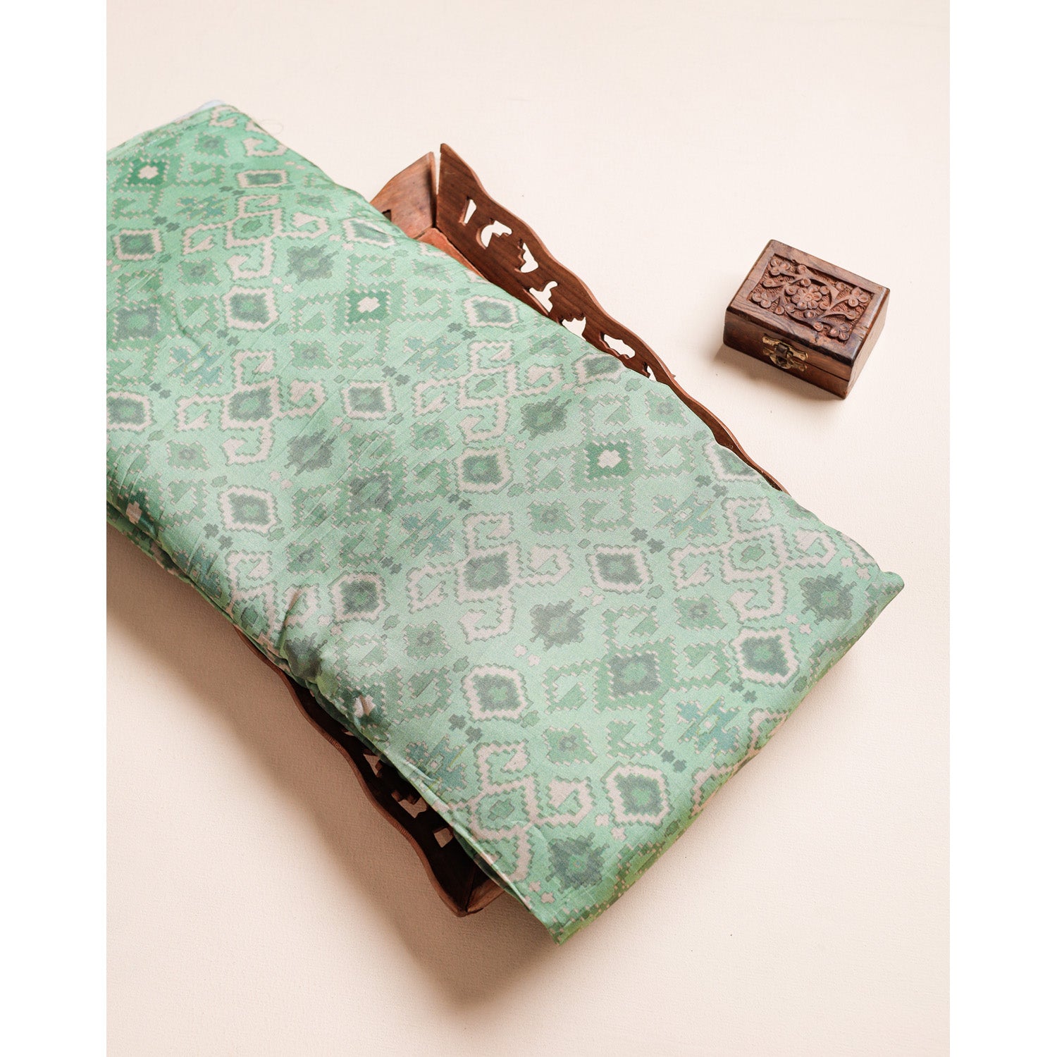 SOFT SILK PRINTED IKAT FABRIC
