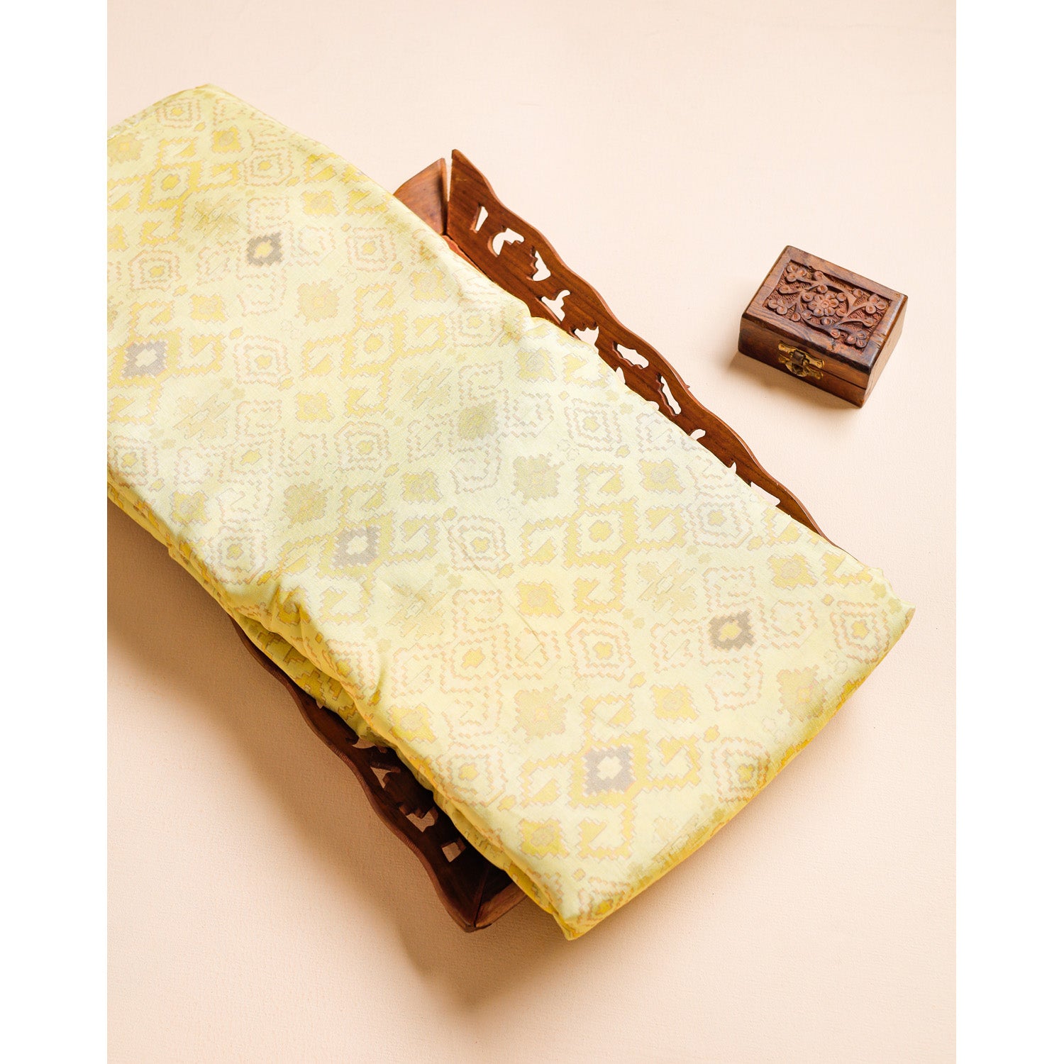 SOFT SILK PRINTED IKAT FABRIC