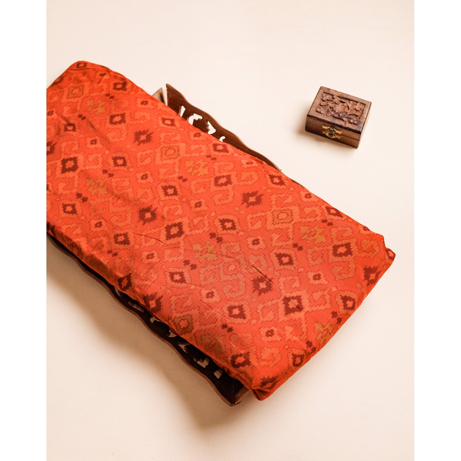 SOFT SILK PRINTED IKAT FABRIC
