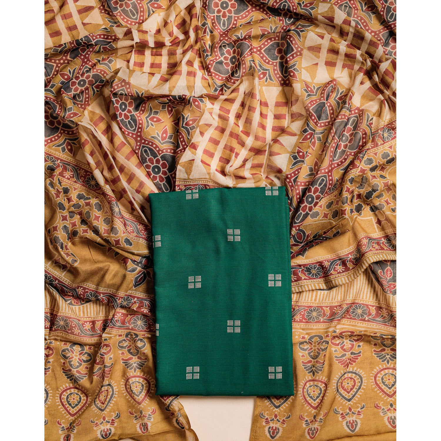 COTTON HANDLOOM 2 PIECE SET