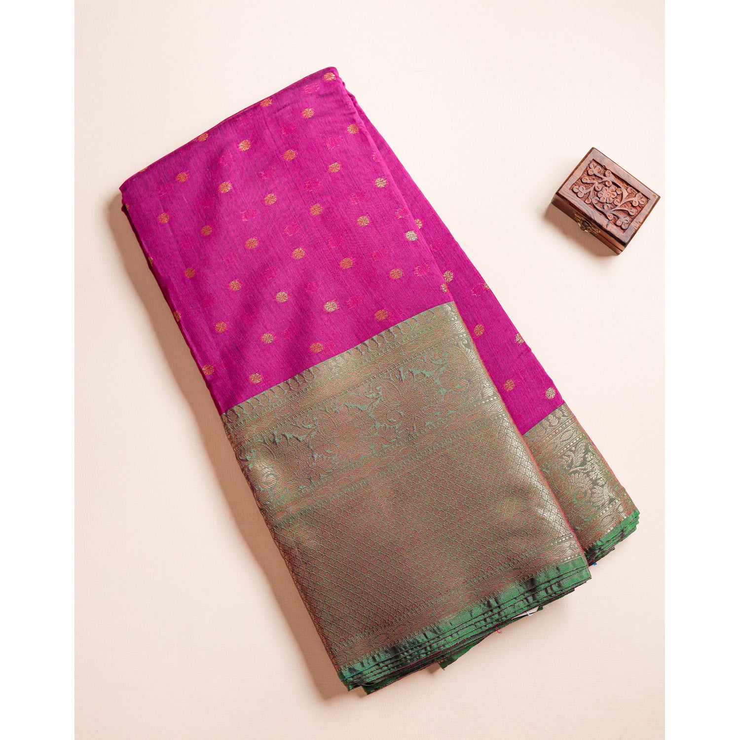 NARAYANPET COTTON SILK BORDER FABRIC