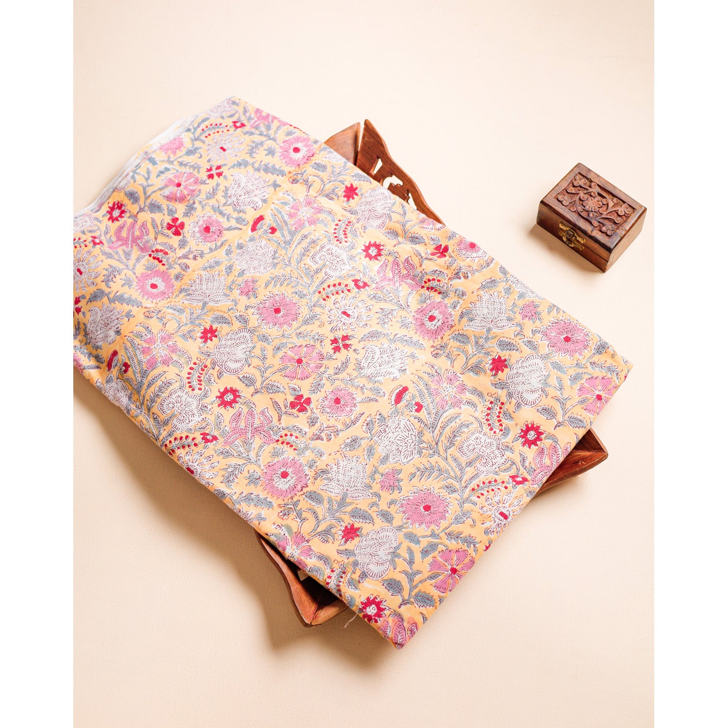PURE COTTON HANDBLOCK PRINTED FABRIC