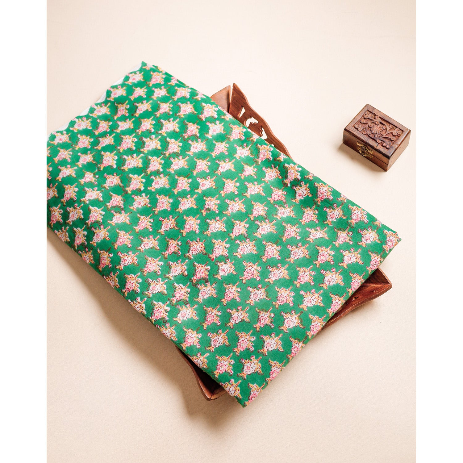 PURE COTTON HANDBLOCK PRINTED FABRIC