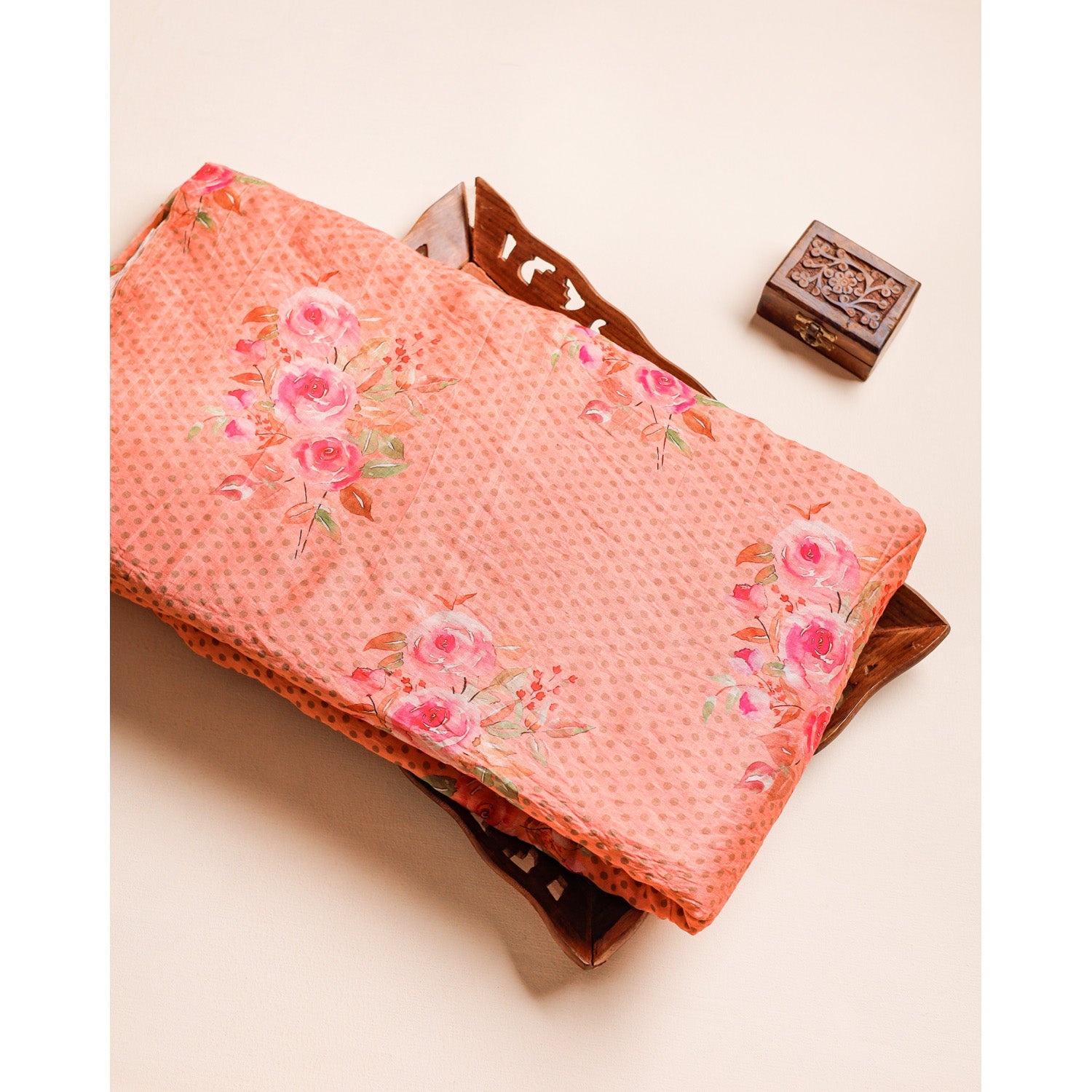 MOGRA CHANDERI PRINTED FABRIC
