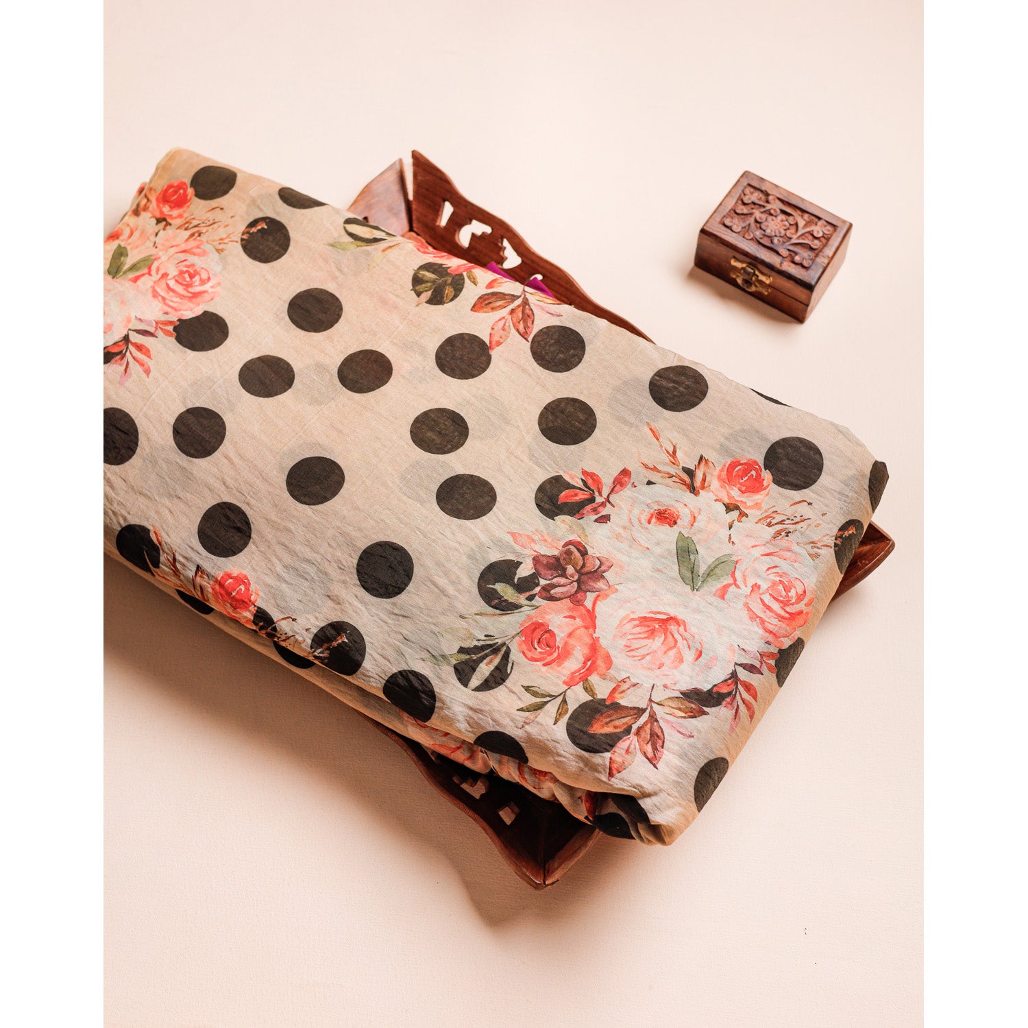 MOGRA CHANDERI PRINTED FABRIC