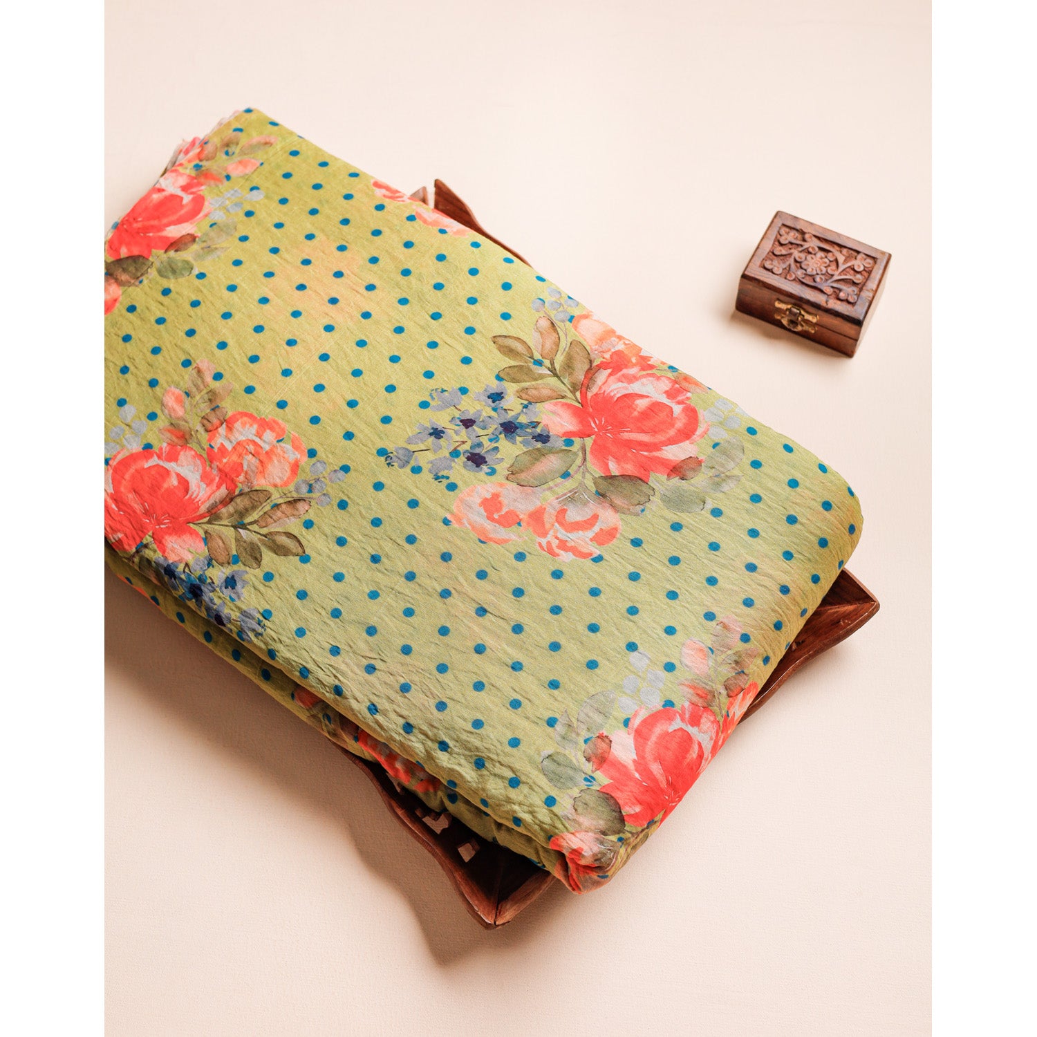 MOGRA CHANDERI PRINTED FABRIC