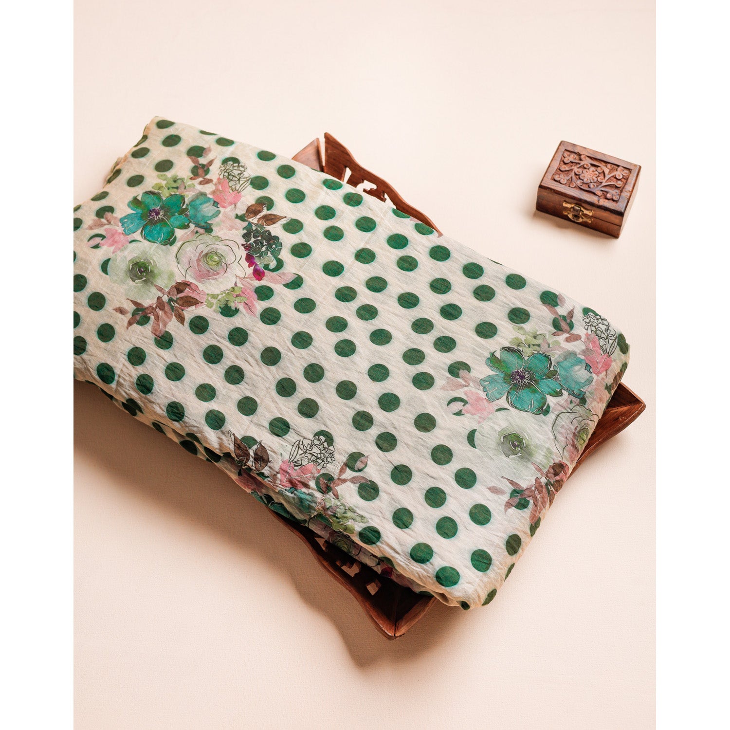 MOGRA CHANDERI PRINTED FABRIC