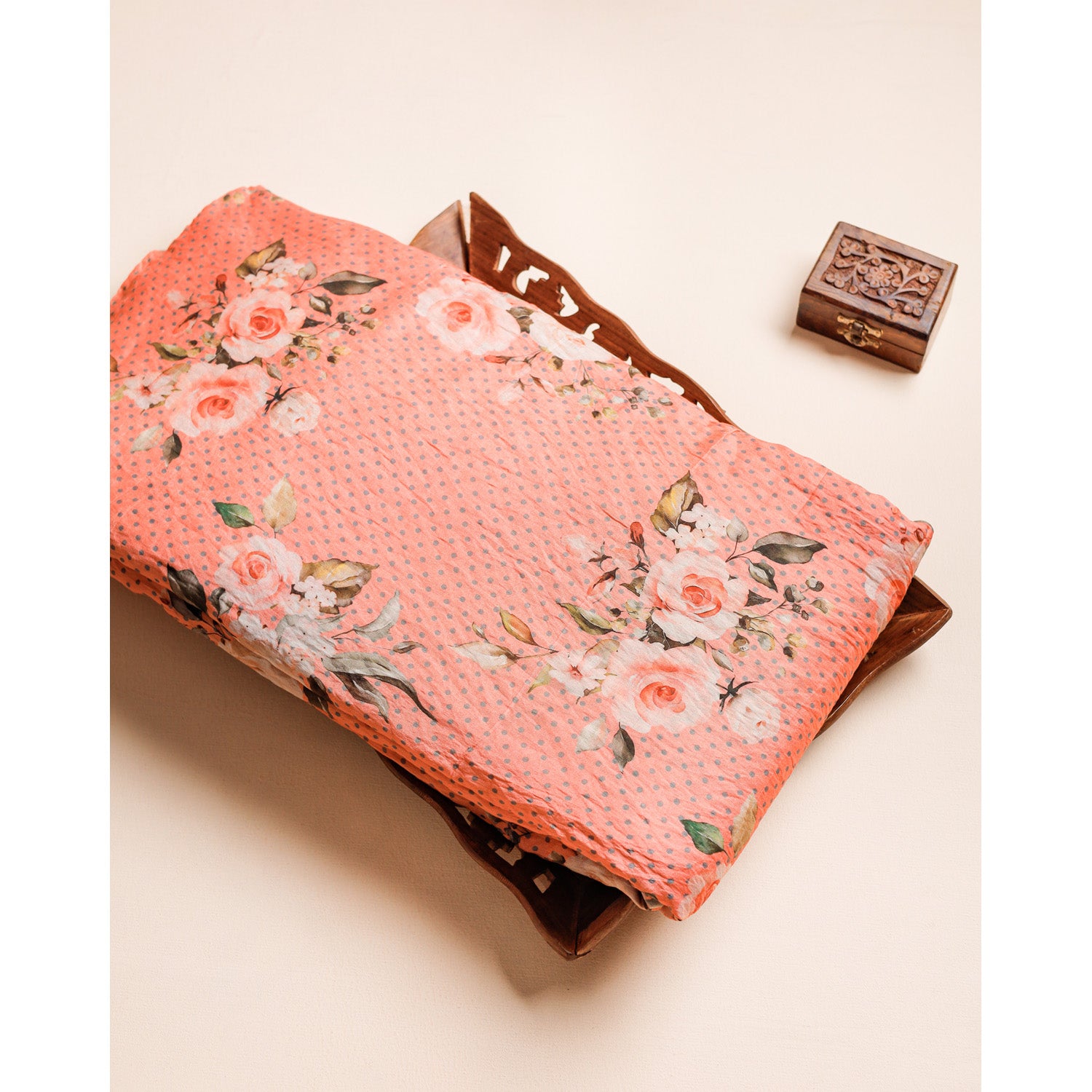 MOGRA CHANDERI PRINTED FABRIC