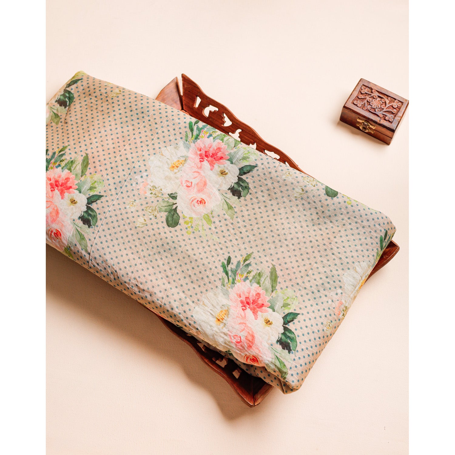 MOGRA CHANDERI PRINTED FABRIC
