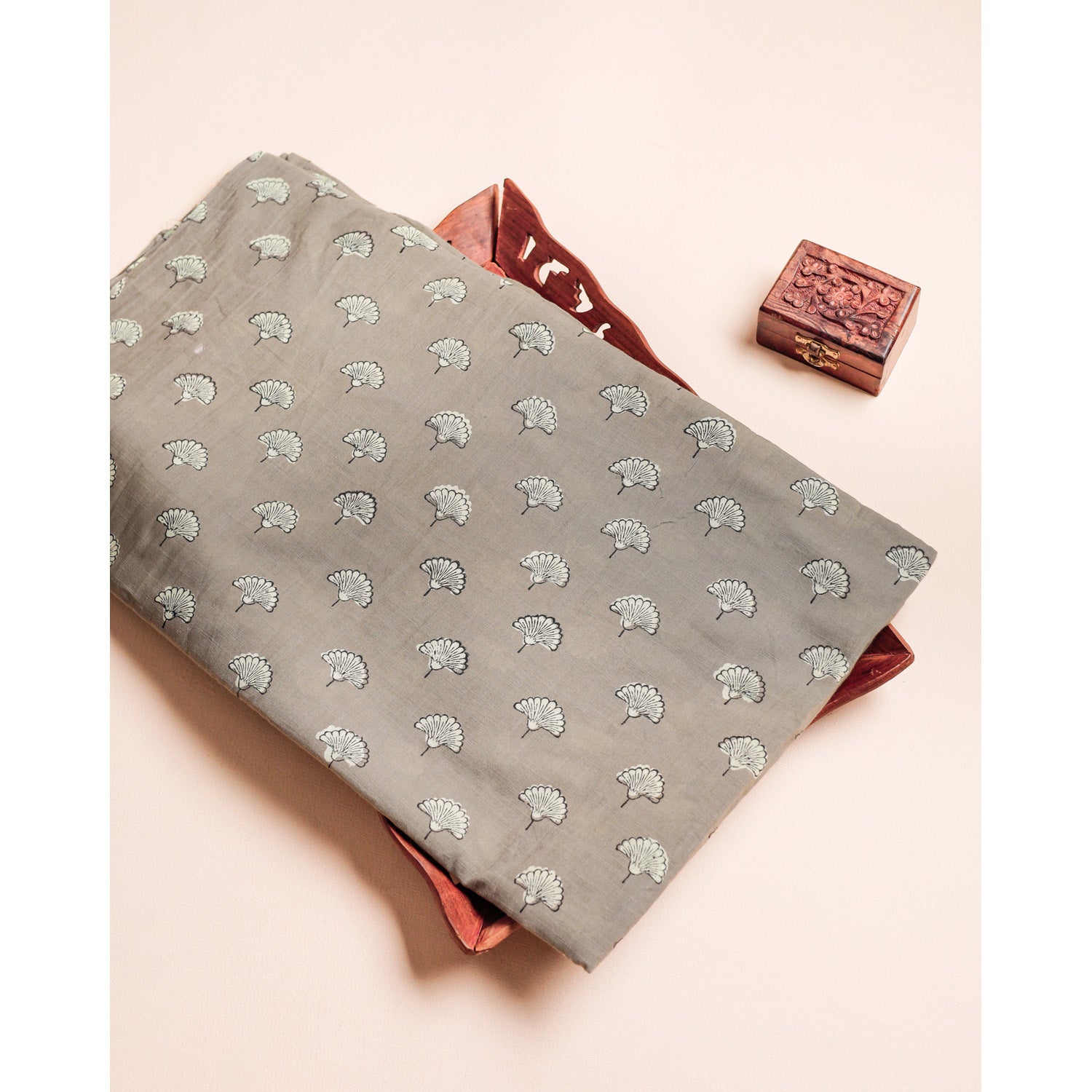 COTTON NATURAL DYE HANDBLOCK PRINTED FABRIC