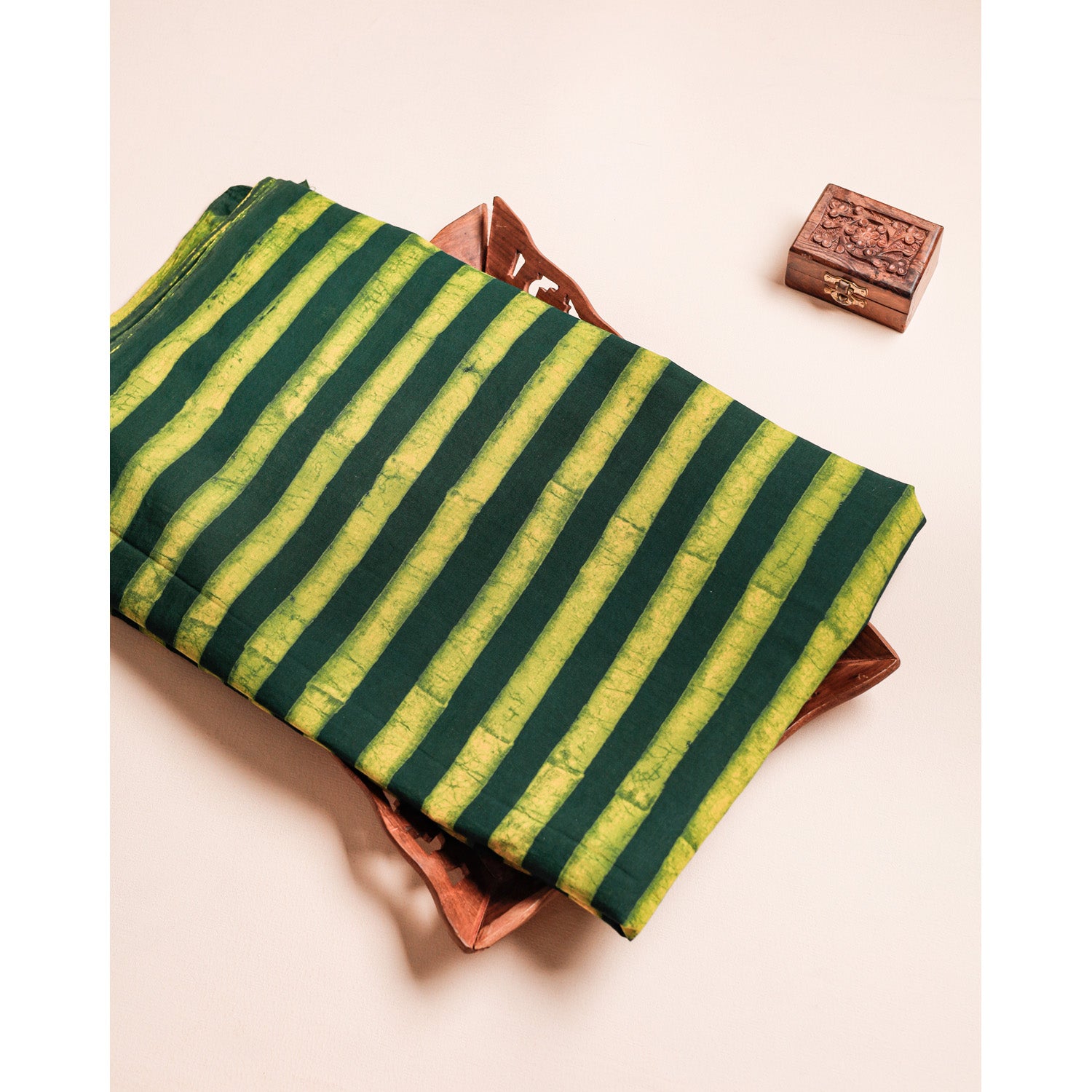 COTTON NATURAL DYE HANDBLOCK PRINTED FABRIC