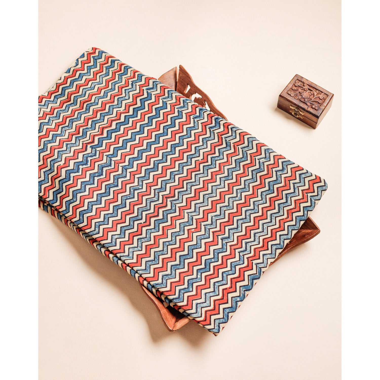 PURE COTTON BLOCK PRINTED AJRAKH FABRIC