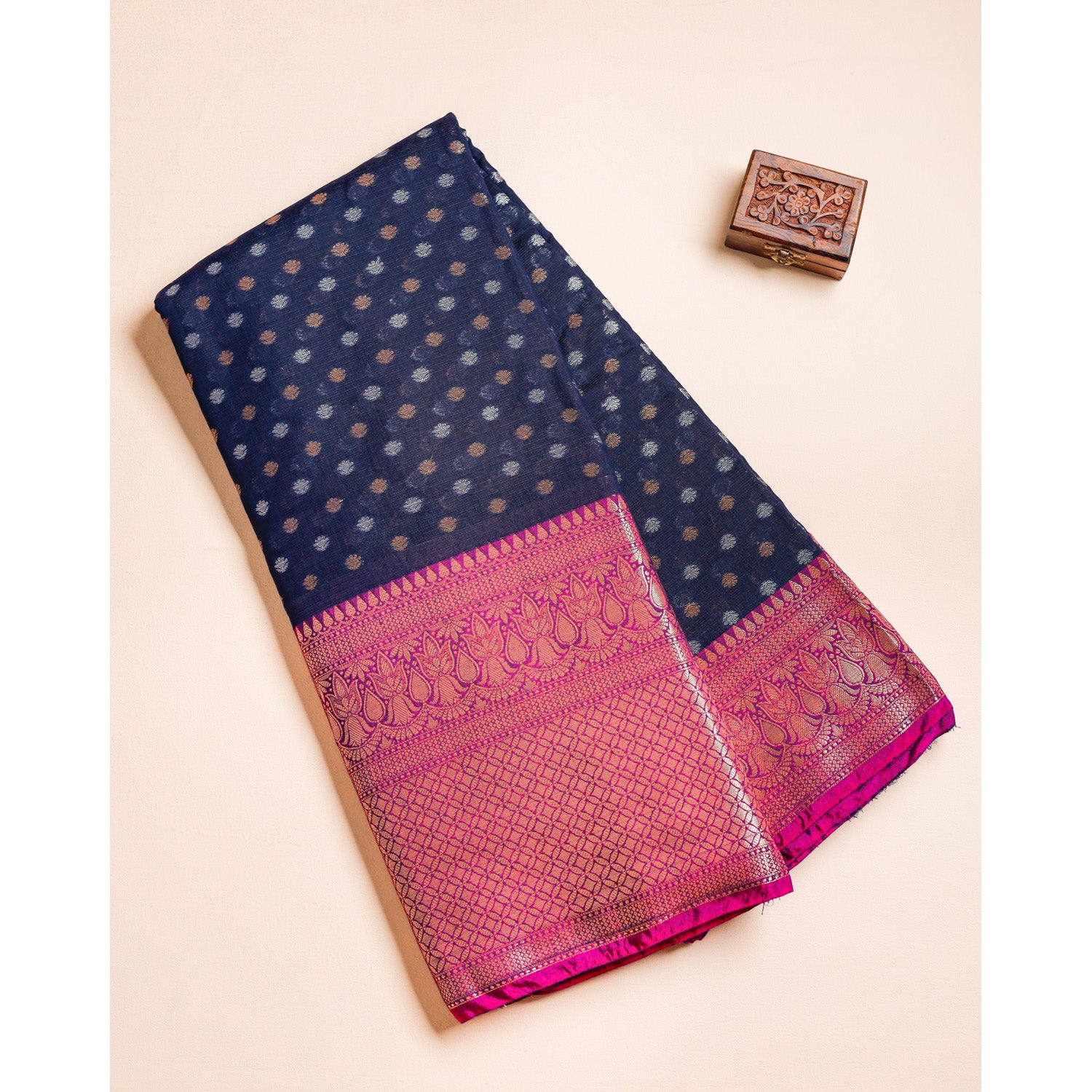 NARAYANPET COTTON SILK BORDER FABRIC