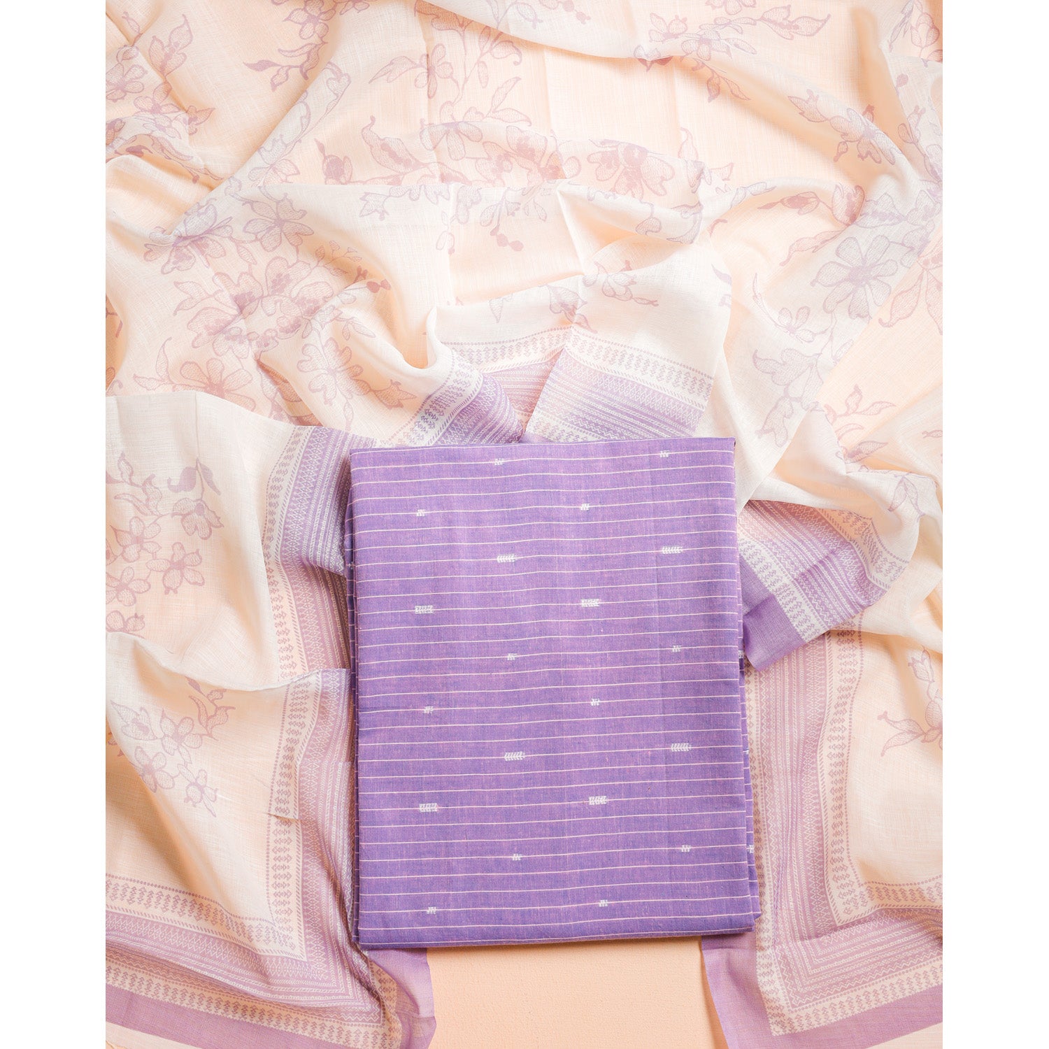 COTTON HANDLOOM 2 PIECE SET