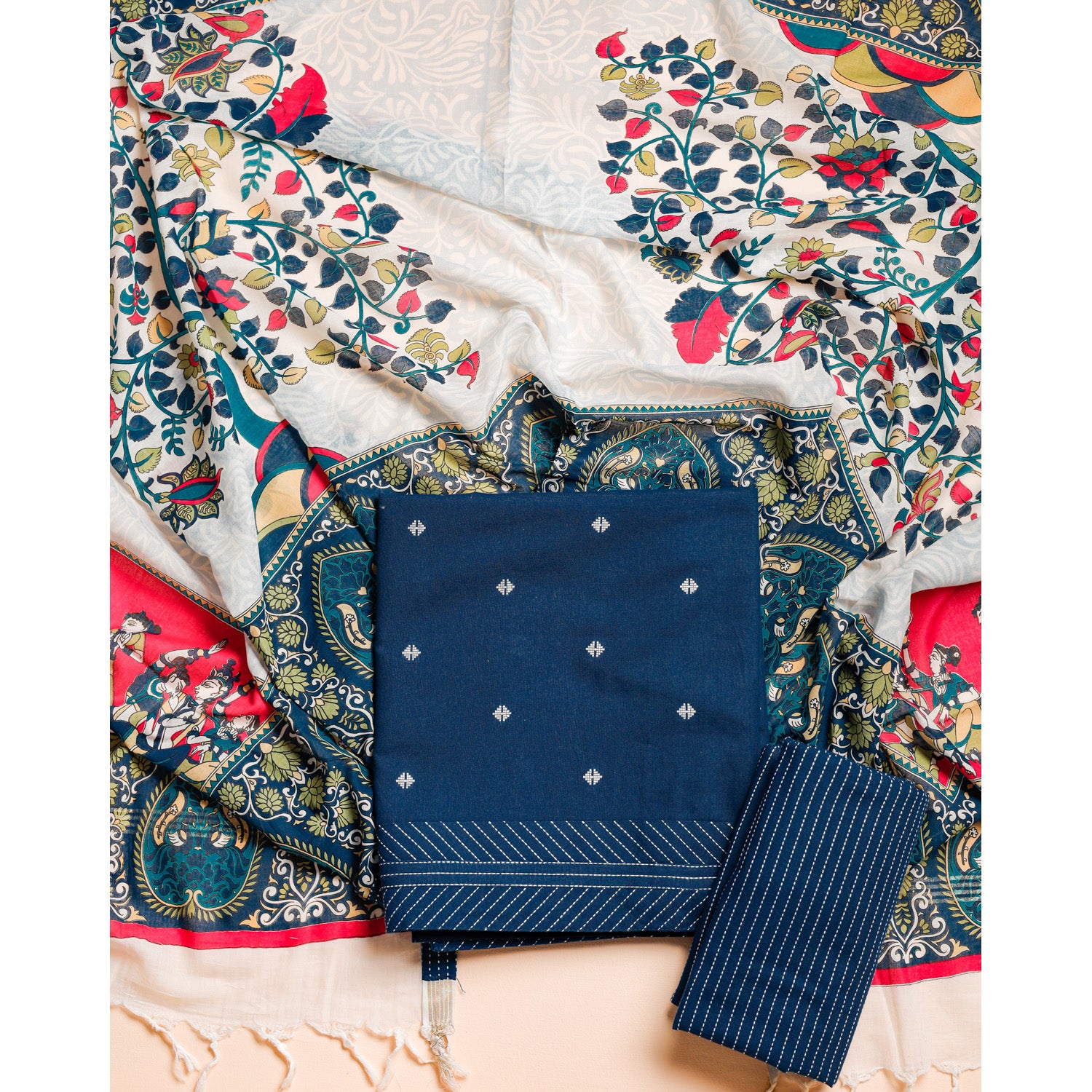 PURE COTTON HANDLOOM SUIT SET