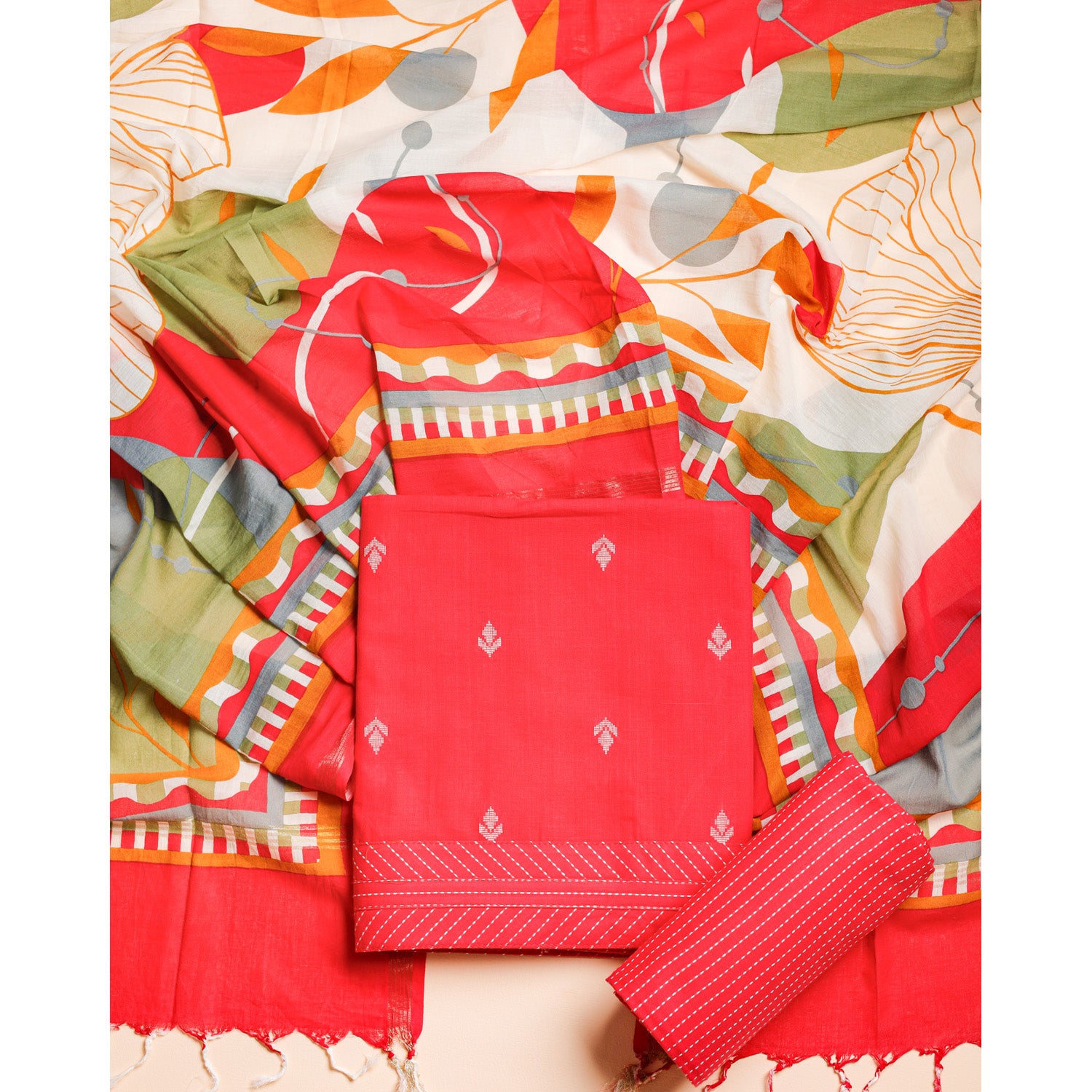 PURE COTTON HANDLOOM SUIT SET