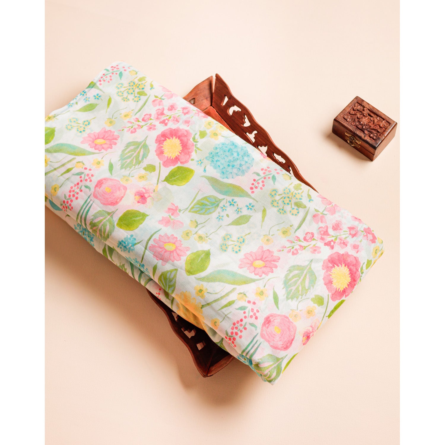 PURE COTTON MUL PRINTED FABRIC