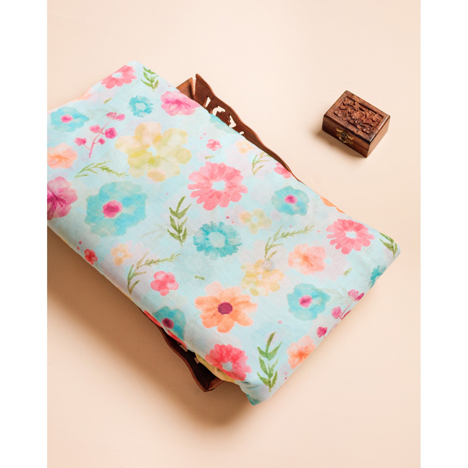 PURE COTTON MUL PRINTED FABRIC