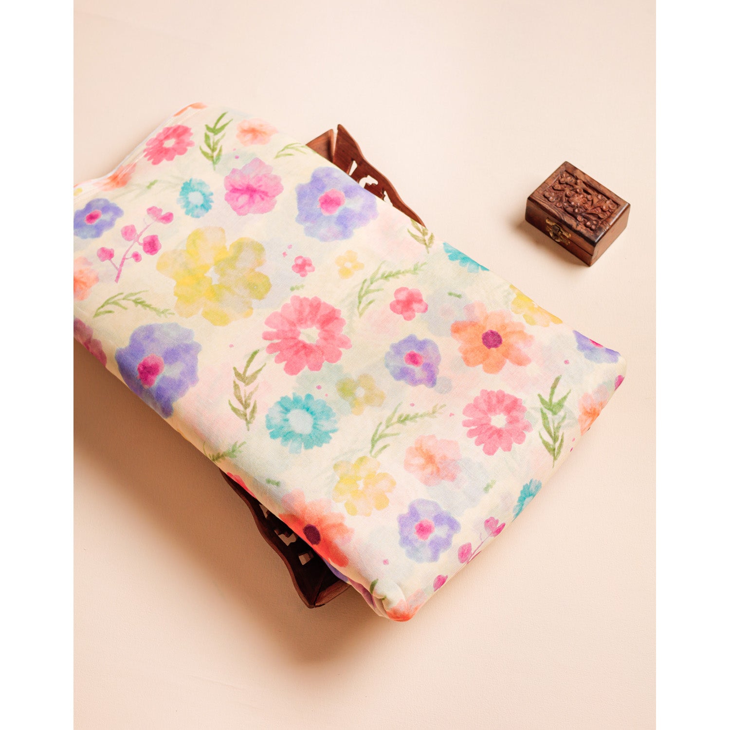 PURE COTTON MUL PRINTED FABRIC