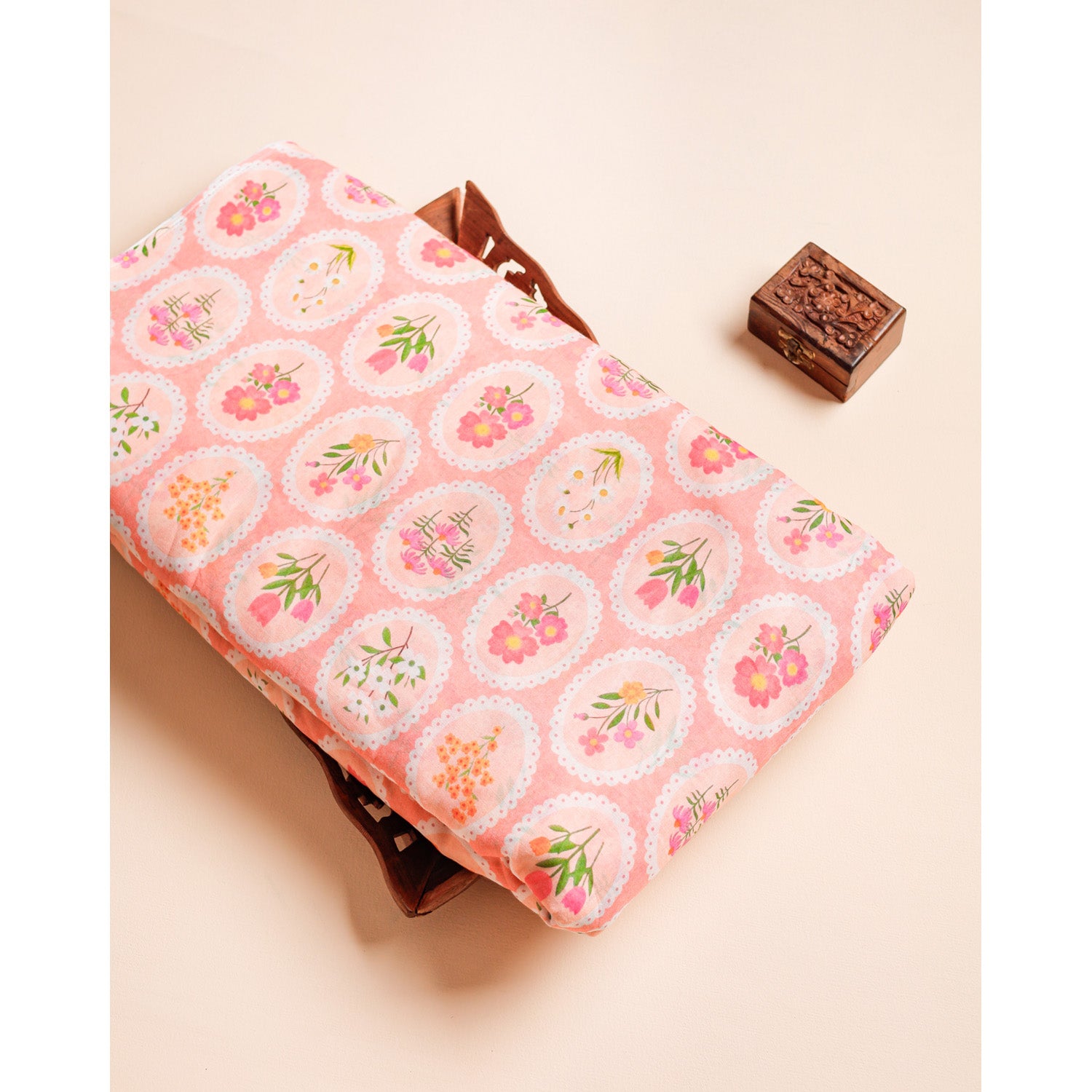PURE COTTON MUL PRINTED FABRIC