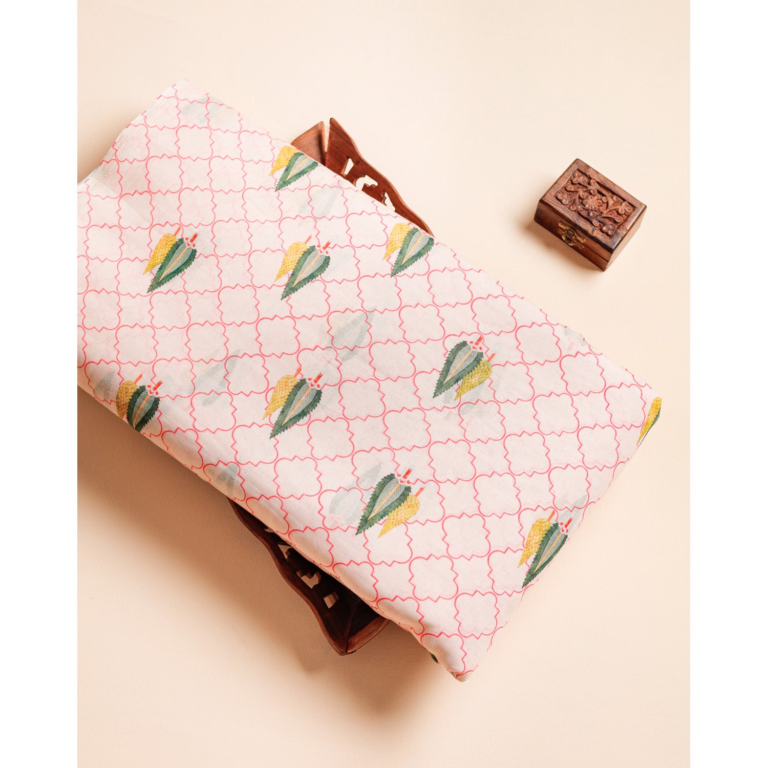 PURE COTTON MUL PRINTED FABRIC