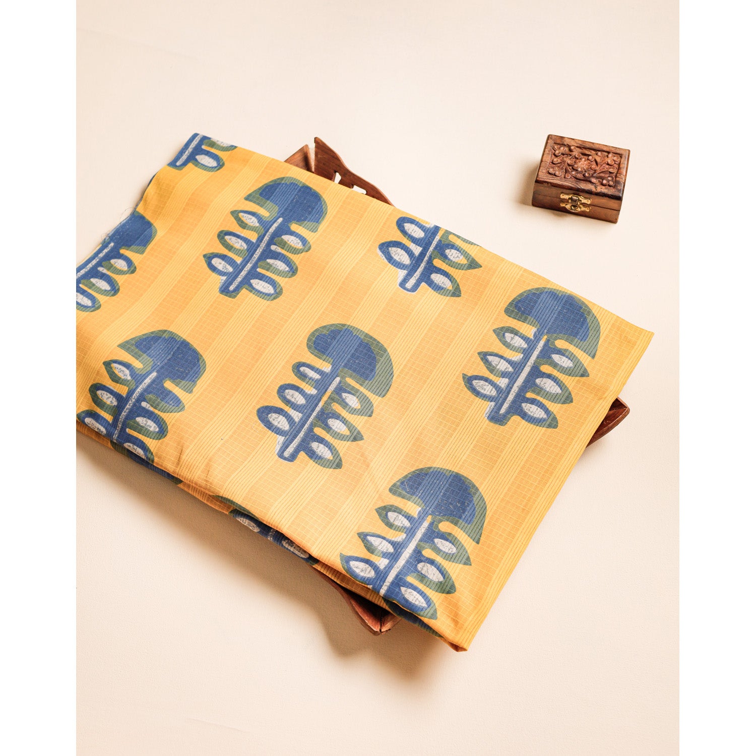 COTTON DOBBY PRINTED FABRIC
