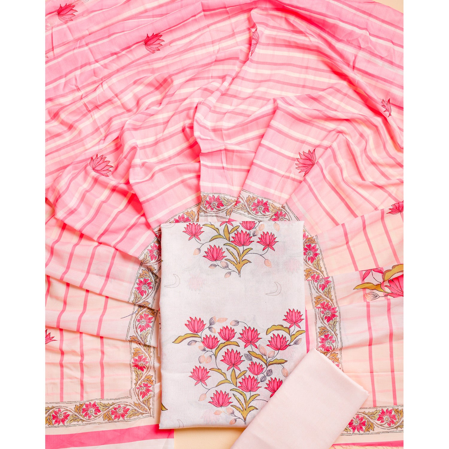 COTTON PRINTED SUIT SET