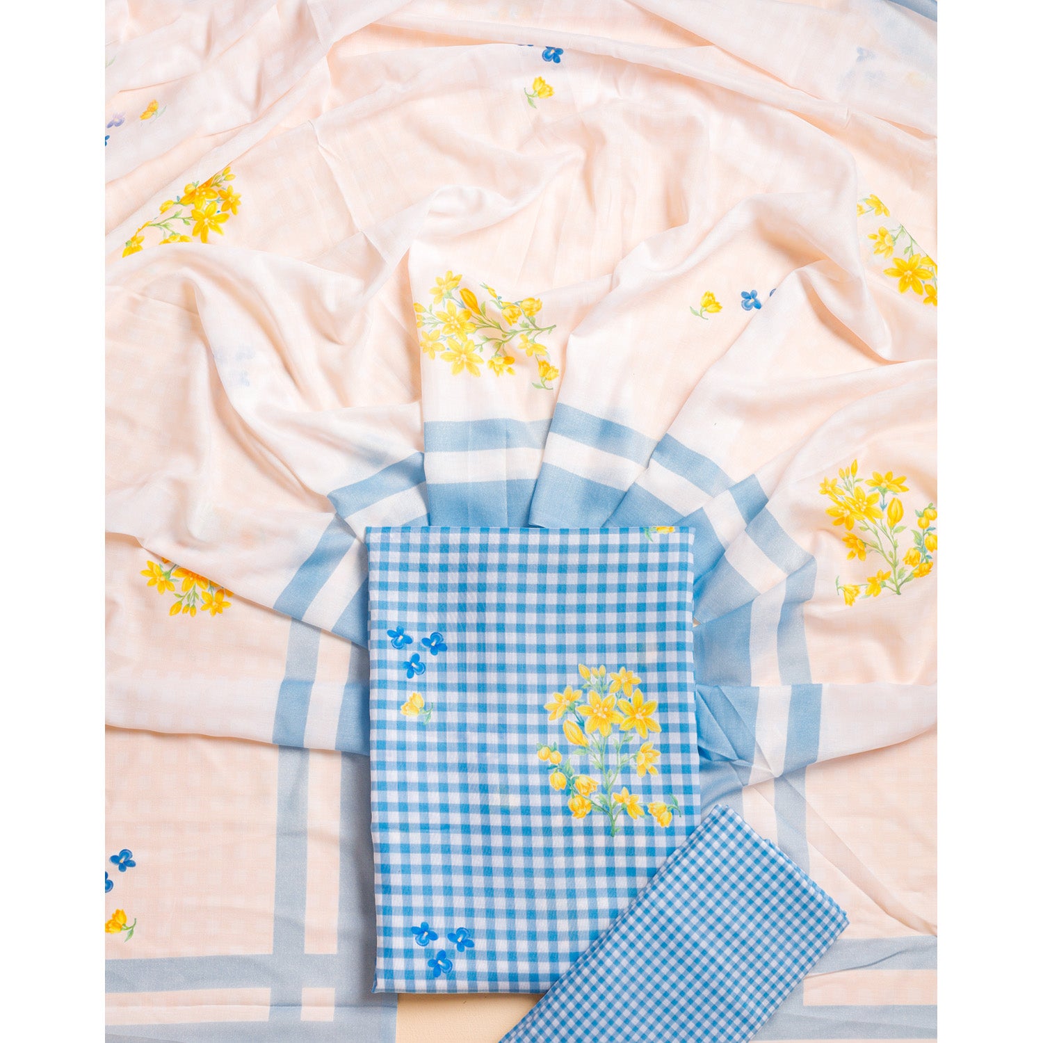 COTTON PRINTED SUIT SET