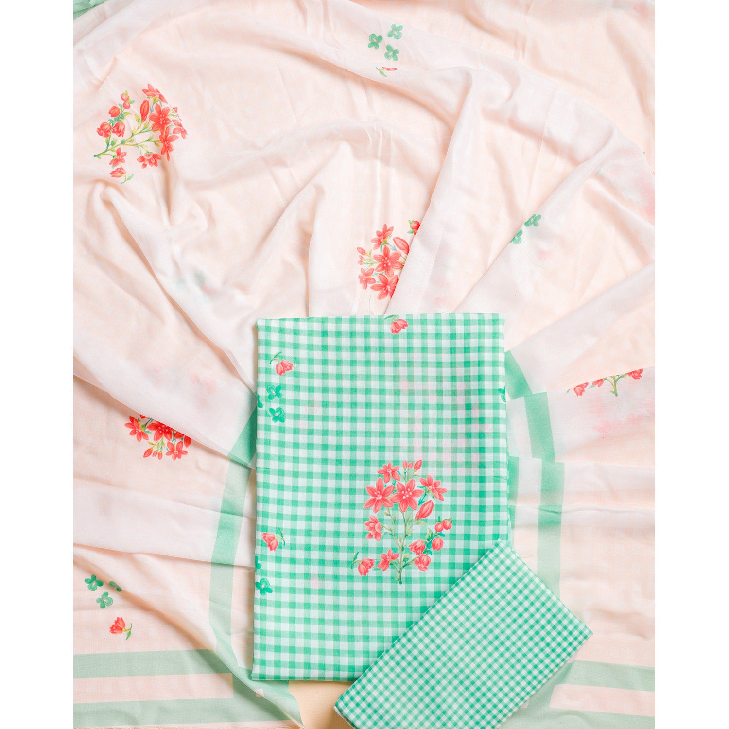 COTTON PRINTED SUIT SET