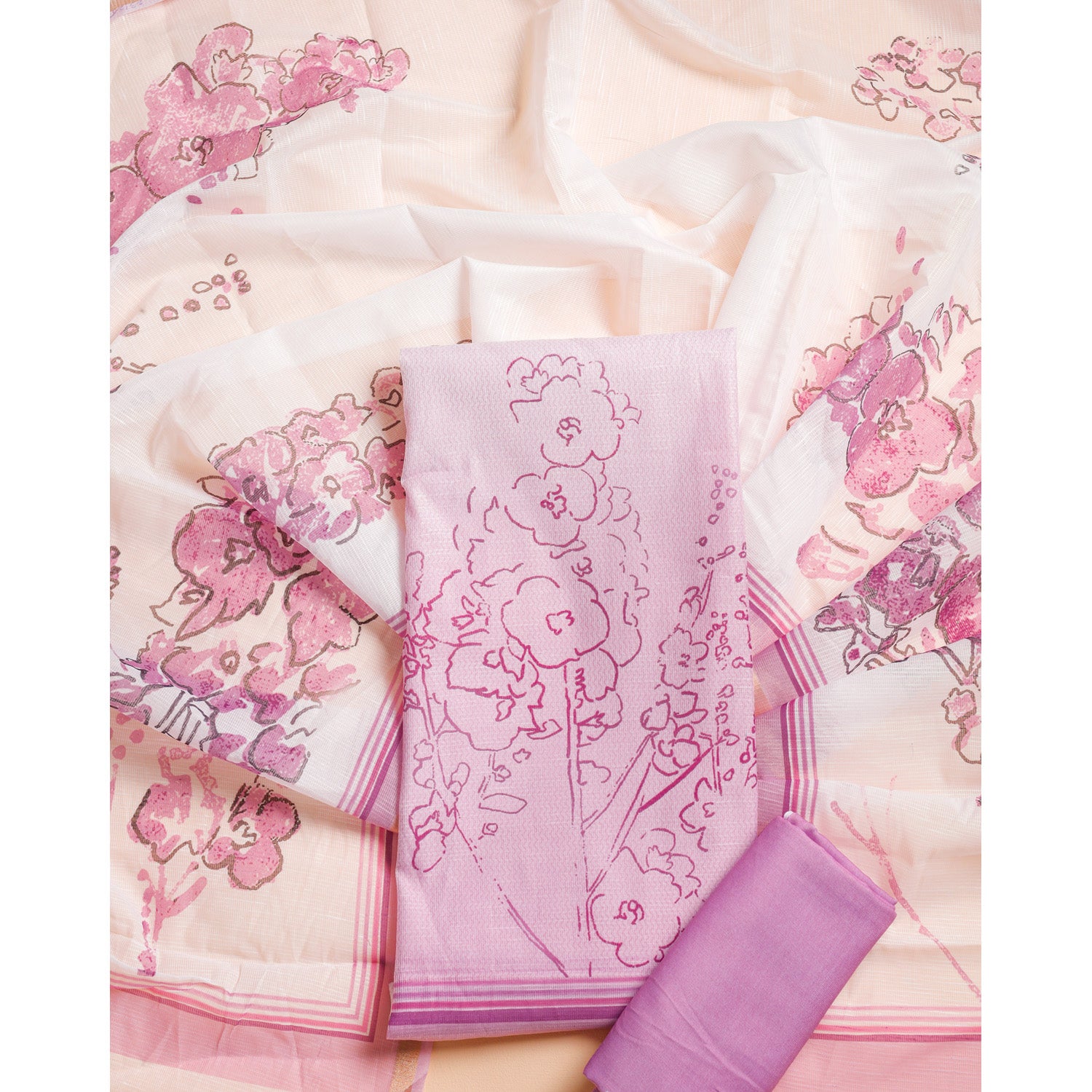 COTTON PRINTED SUIT SET
