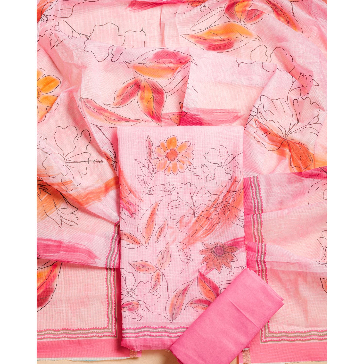 COTTON PRINTED SUIT SET