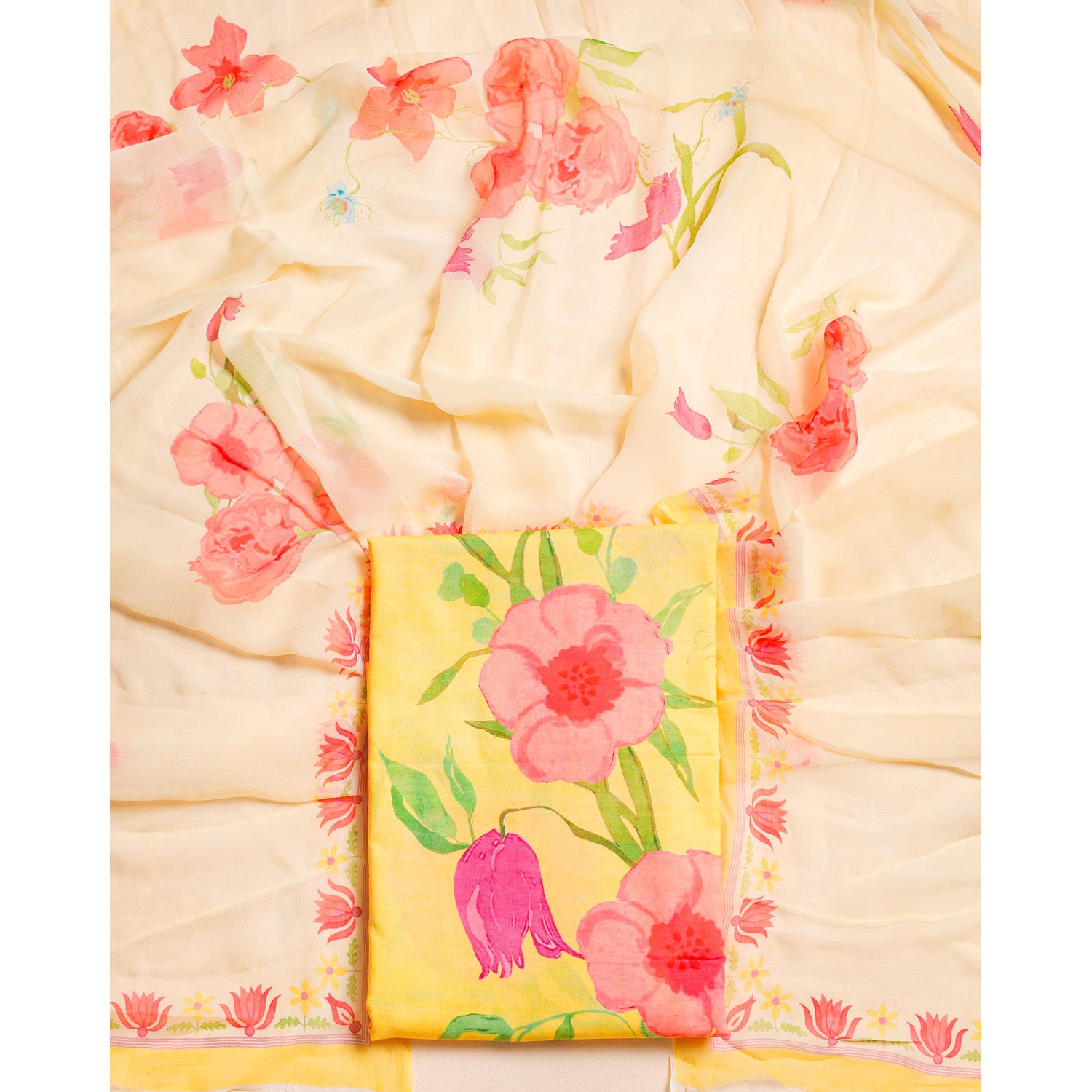 PURE COTTON PRINTED 2 PIECE SET