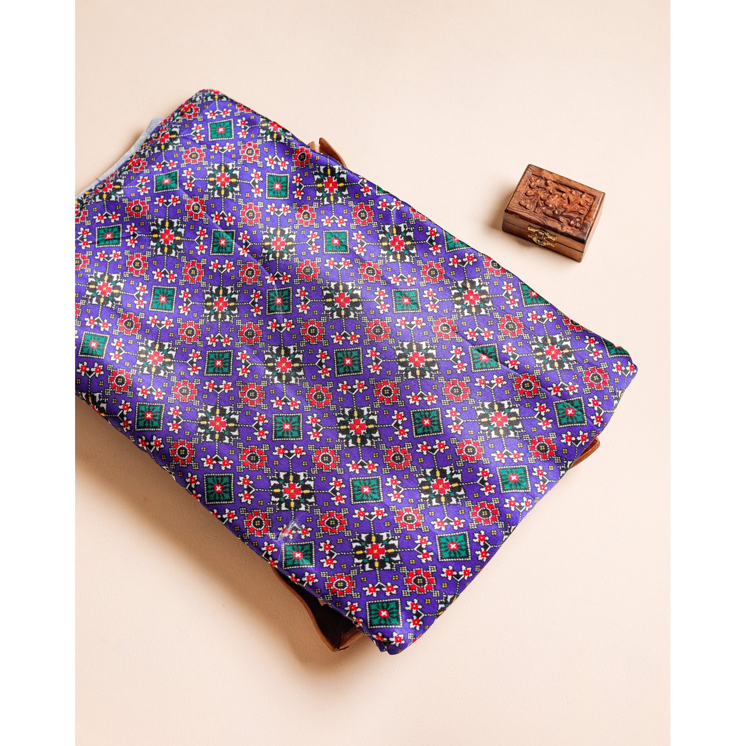 PURE MASHRU SILK PATOLA PRINTED FABRIC