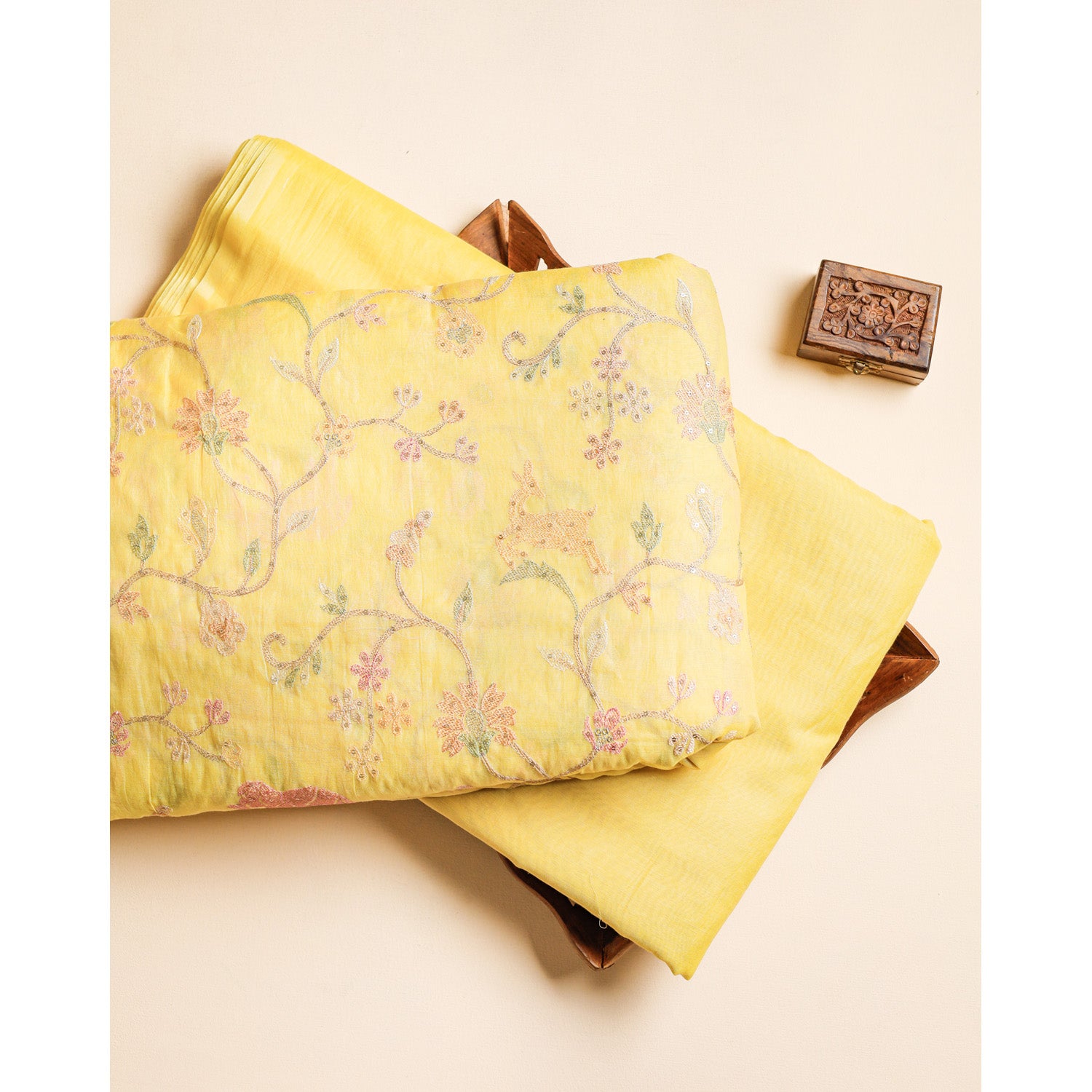 PURE BANARASI MUL CHANDERI EMBROIDERED & PLAIN FABRICS