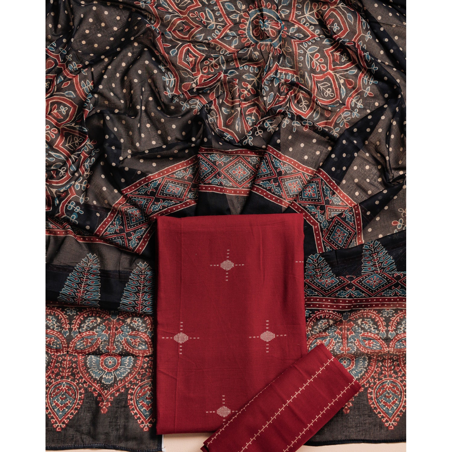 PURE COTTON WOVEN SUIT SET
