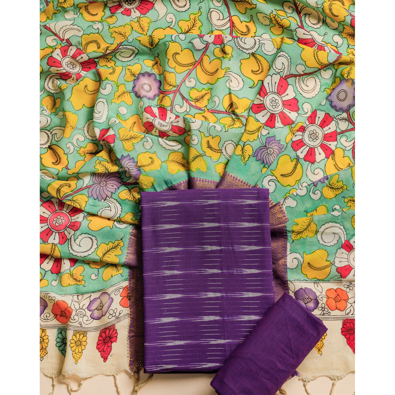 PURE COTTON WOVEN SUIT SET