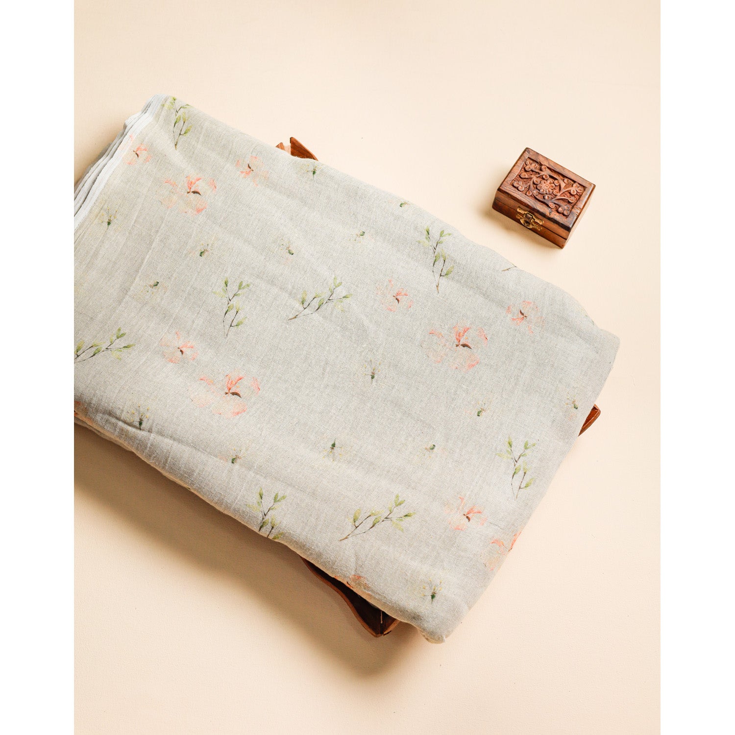 PURE COTTON JUTE DIGITAL PRINTED FABRIC