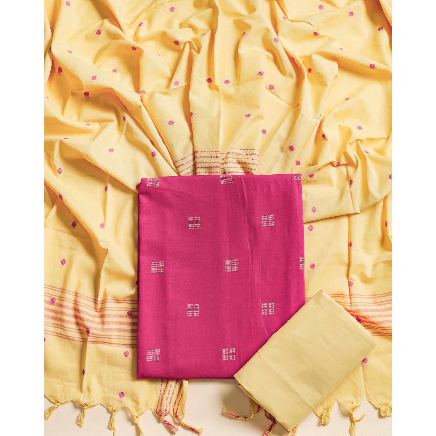 COTTON HANDLOOM SUIT SET