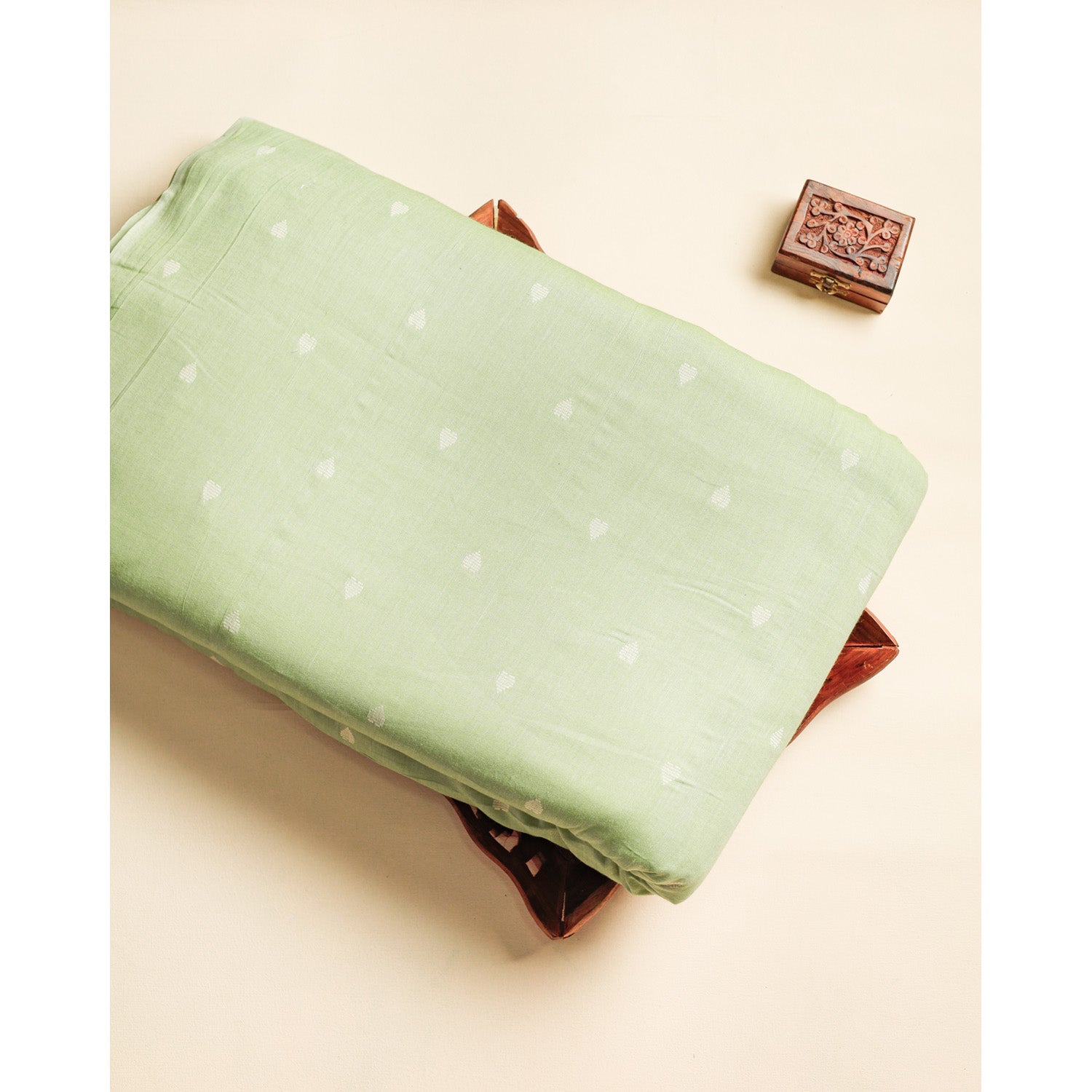 PURE MERCERIZED COTTON RAYON HANDLOOM FABRIC