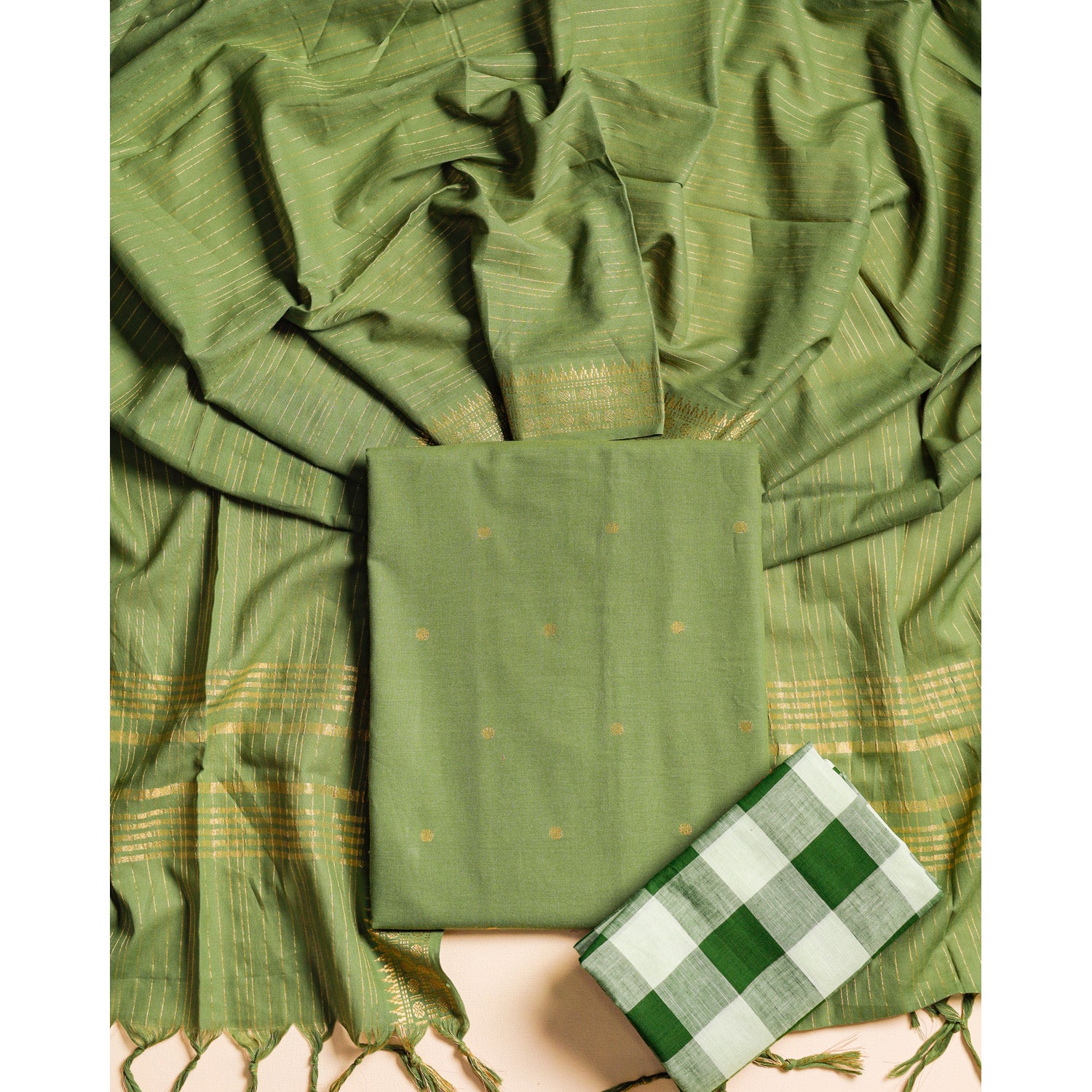 COTTON HANDLOOM SUIT SET