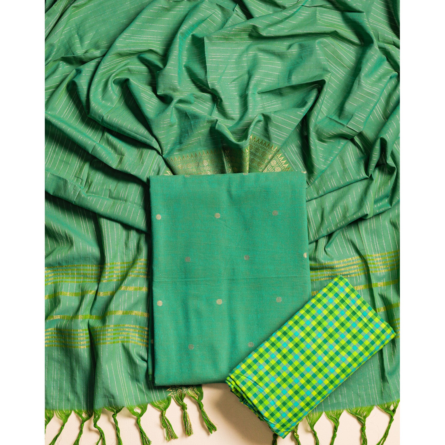 COTTON HANDLOOM SUIT SET