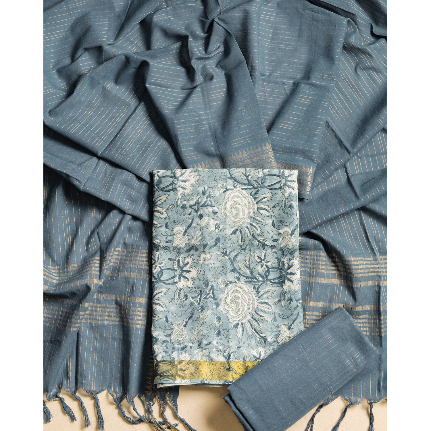 COTTON PRINTED SUIT SET