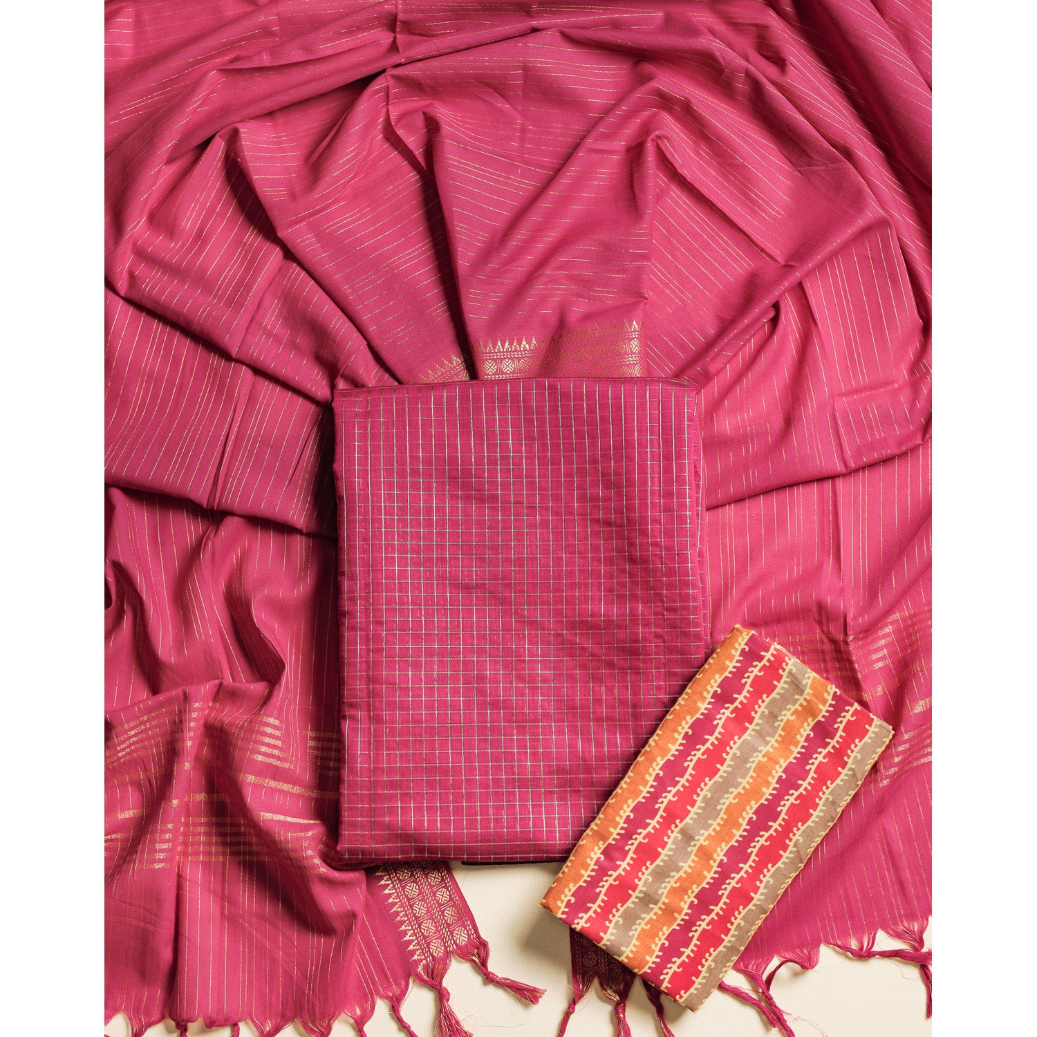 COTTON HANDLOOM SUIT SET